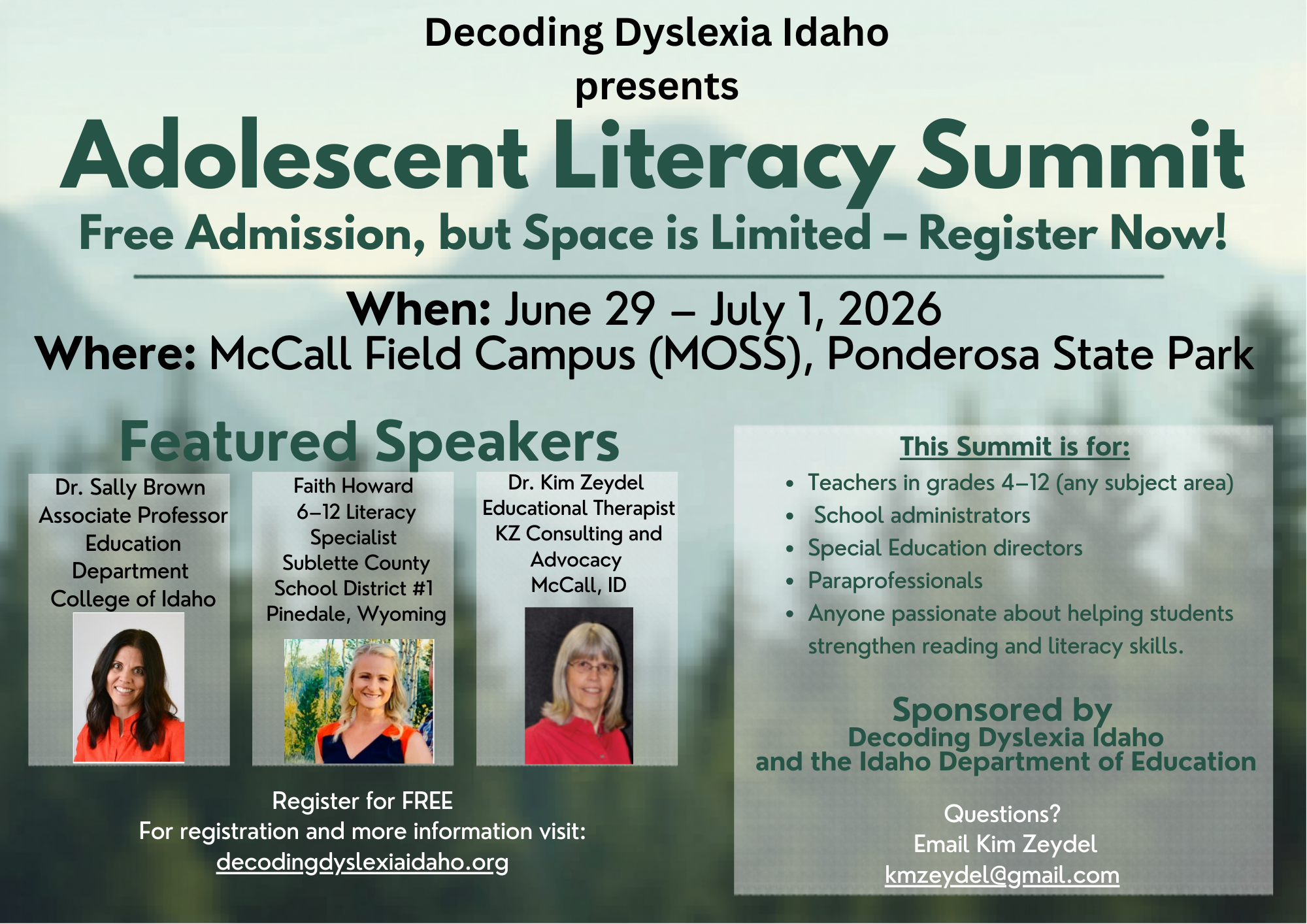 McCall Adolescent Literacy Summit