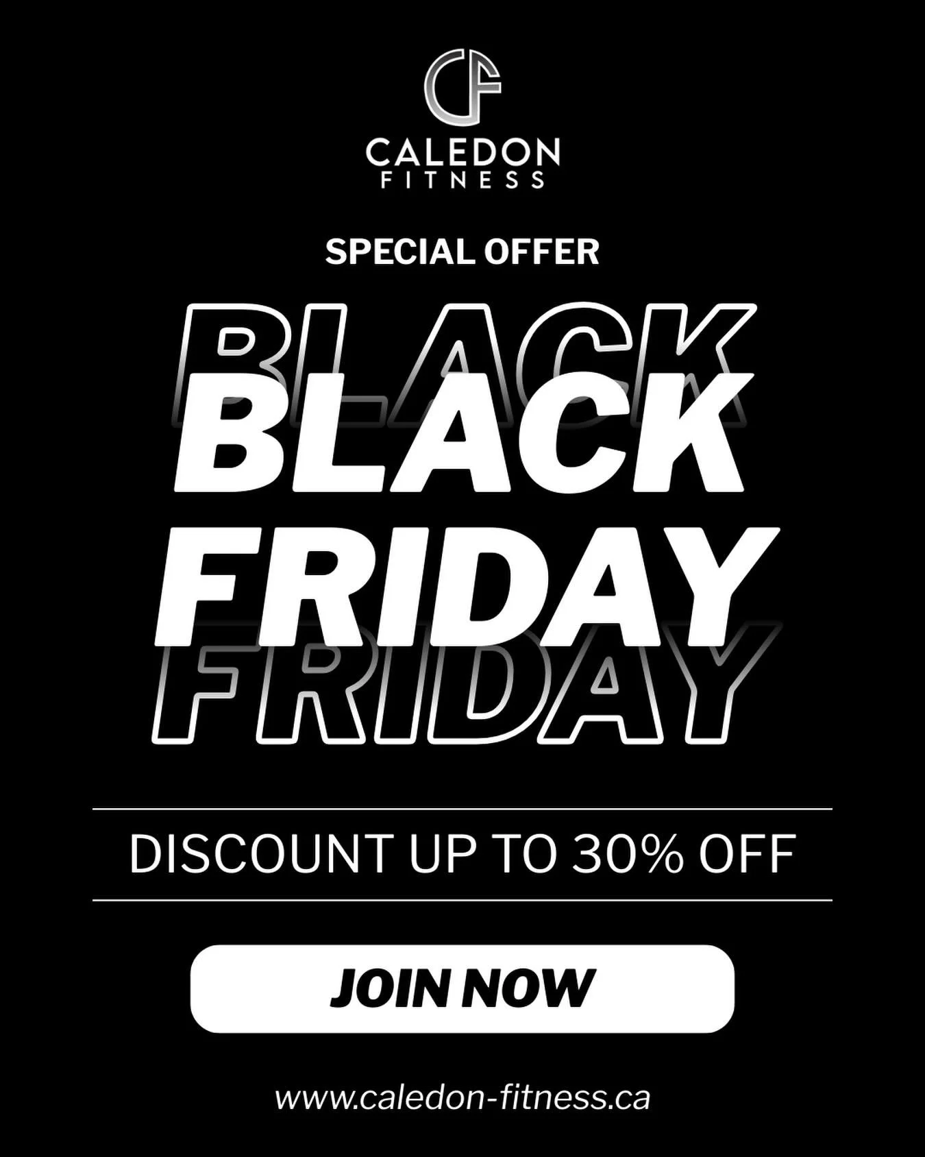 🚨 CALEDON FITNESS - BLACK FRIDAY SALE! 🚨  Up to 30% off Personal Training packages.
Sign up while availability lasts! 
Ready to begin? Tap to join.