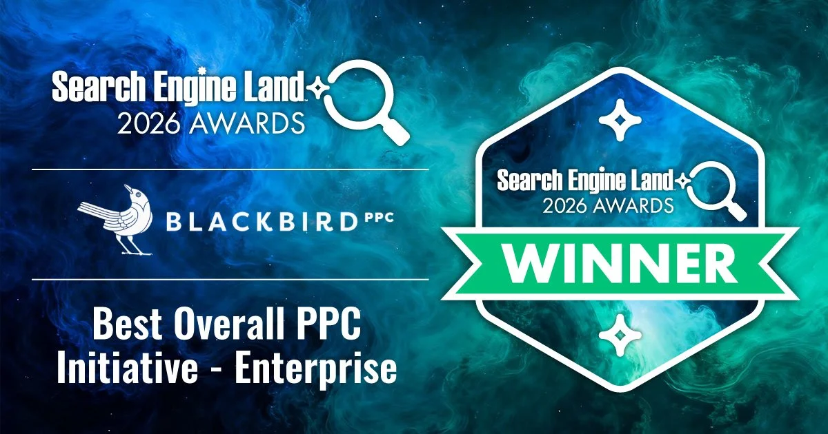 Best Overall PPC Initiative, Enterprise, Winner 2026, Search Engine Land Awards, Blackbird PPC and Millboard