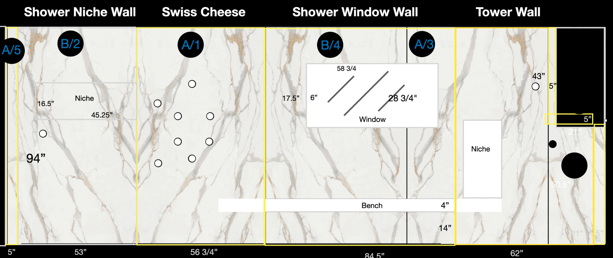 Panel by Panel Shower Design
