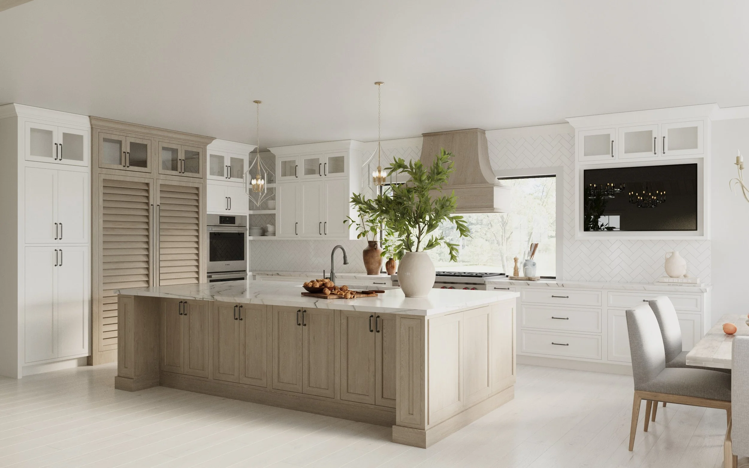  3d Rendering of the Future Kitchen.  
