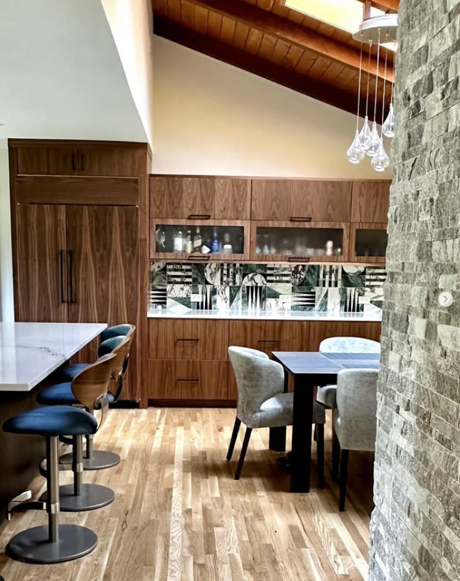  Signature Designs - Greenwood Village Walnut & Artistic Tile  