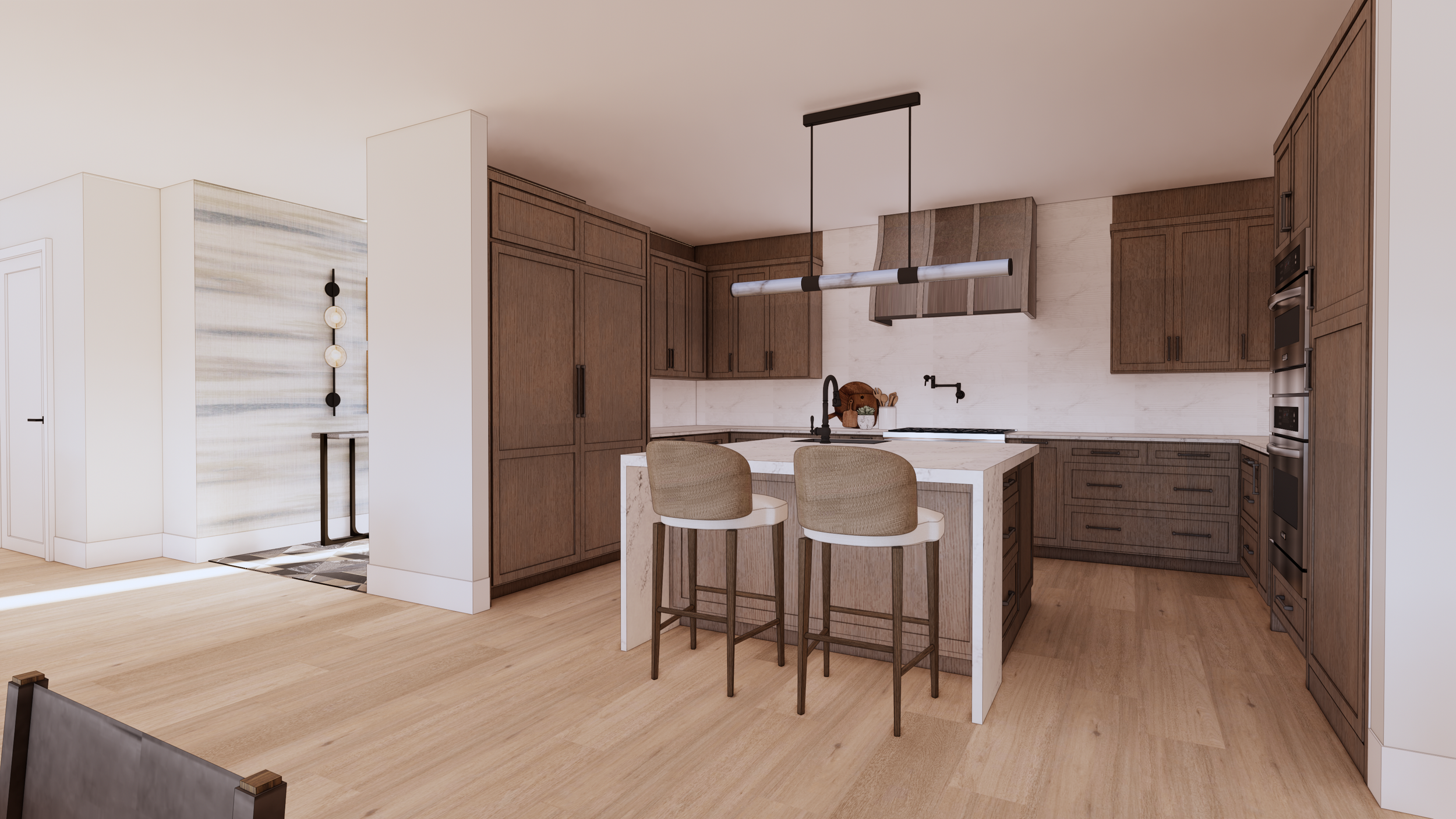  Proposed Kitchen Design and Wallpaper for The Entry 