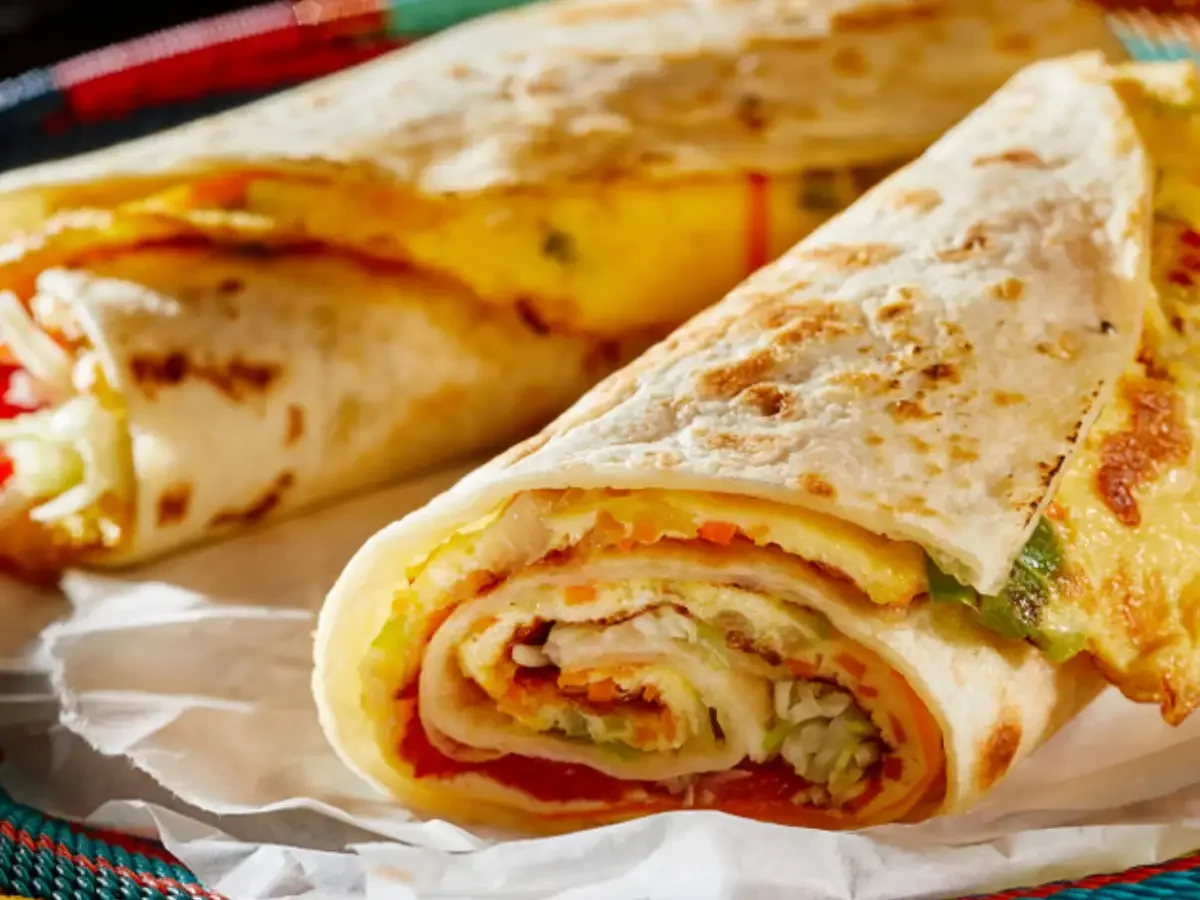 Rolex (Chapati and eggs)