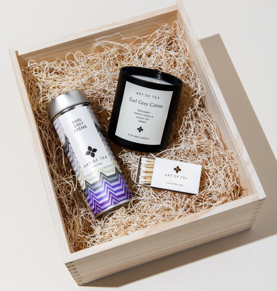 Candle, Matches, &amp; Earl Grey Crème Gift Box Set