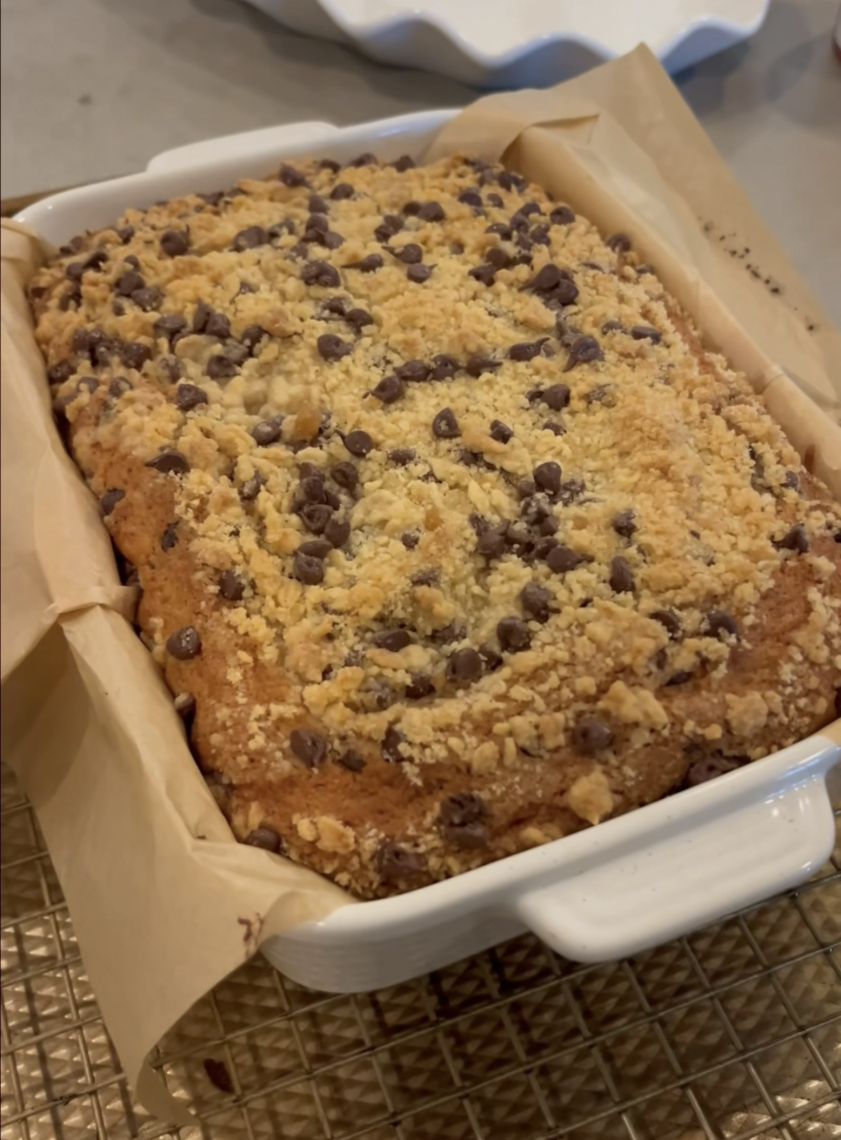 Chocolate Chip Donut Loaf