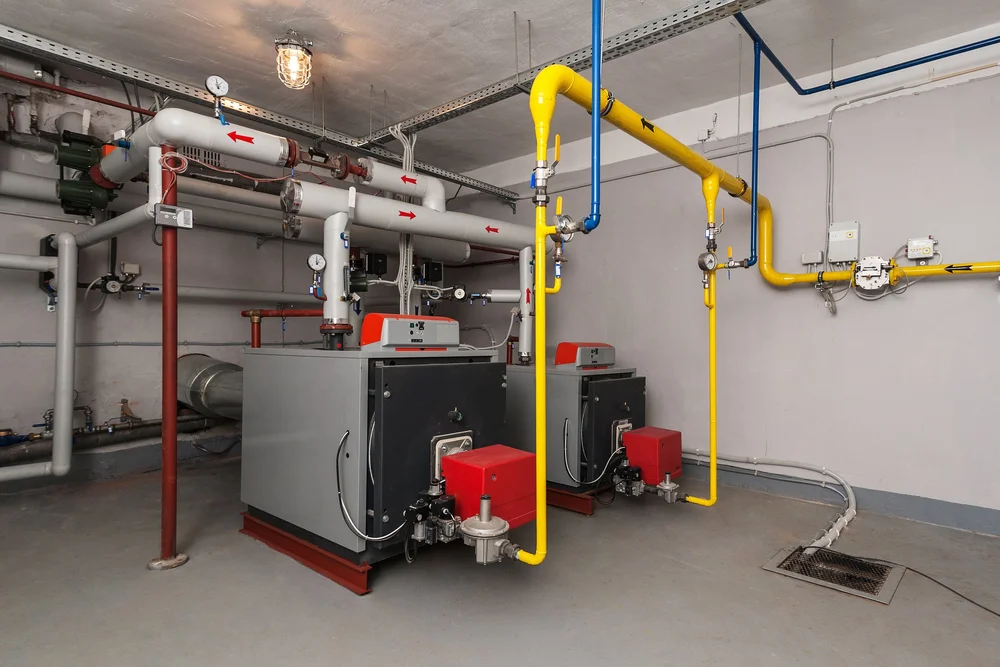 Commercial furnace installation