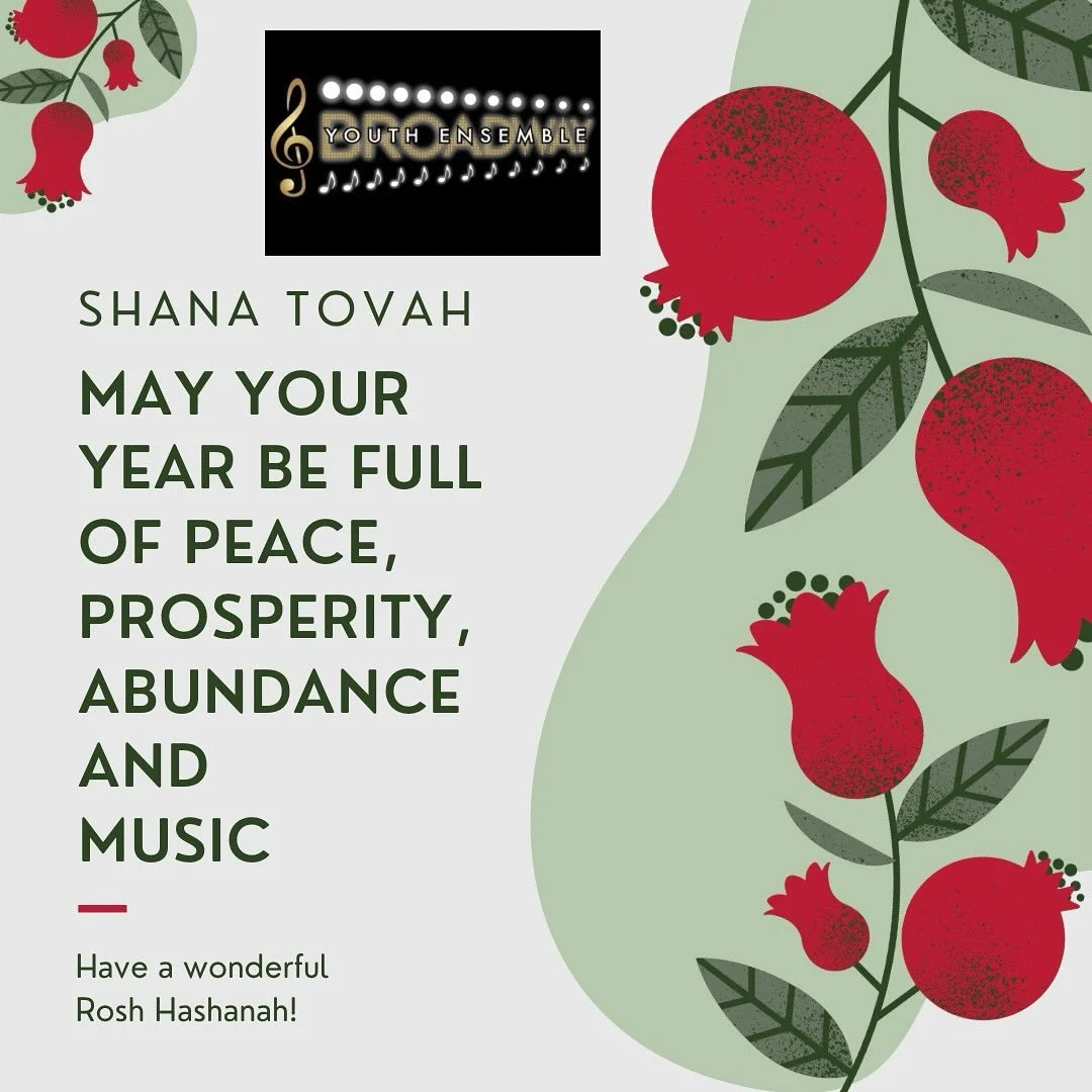 SHANA TOVAH
MAY YOUR YEAR BE FULL OF PEACE, 
PROSPERITY, ABUNDANCE AND MUSIC

Have a wonderful Rosh Hashanah!