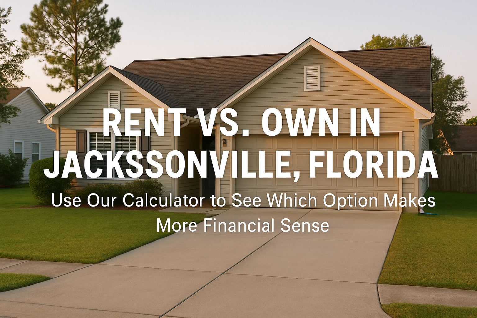 Rent vs. Own: How to Know Which Option Makes Sense for You in Jacksonville, Florida