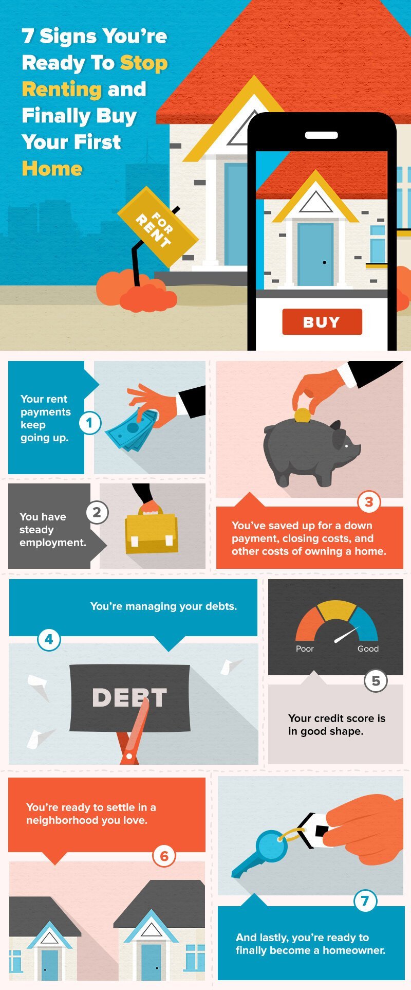 7 Signs You're Ready To Stop Renting and Finally Buy Your First Home