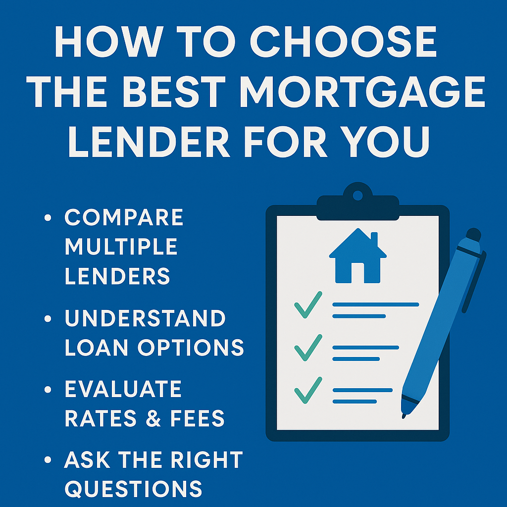 How to Choose the Best Mortgage Lender for You