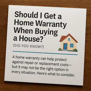 Should I Get a Home Warranty When Buying a House?