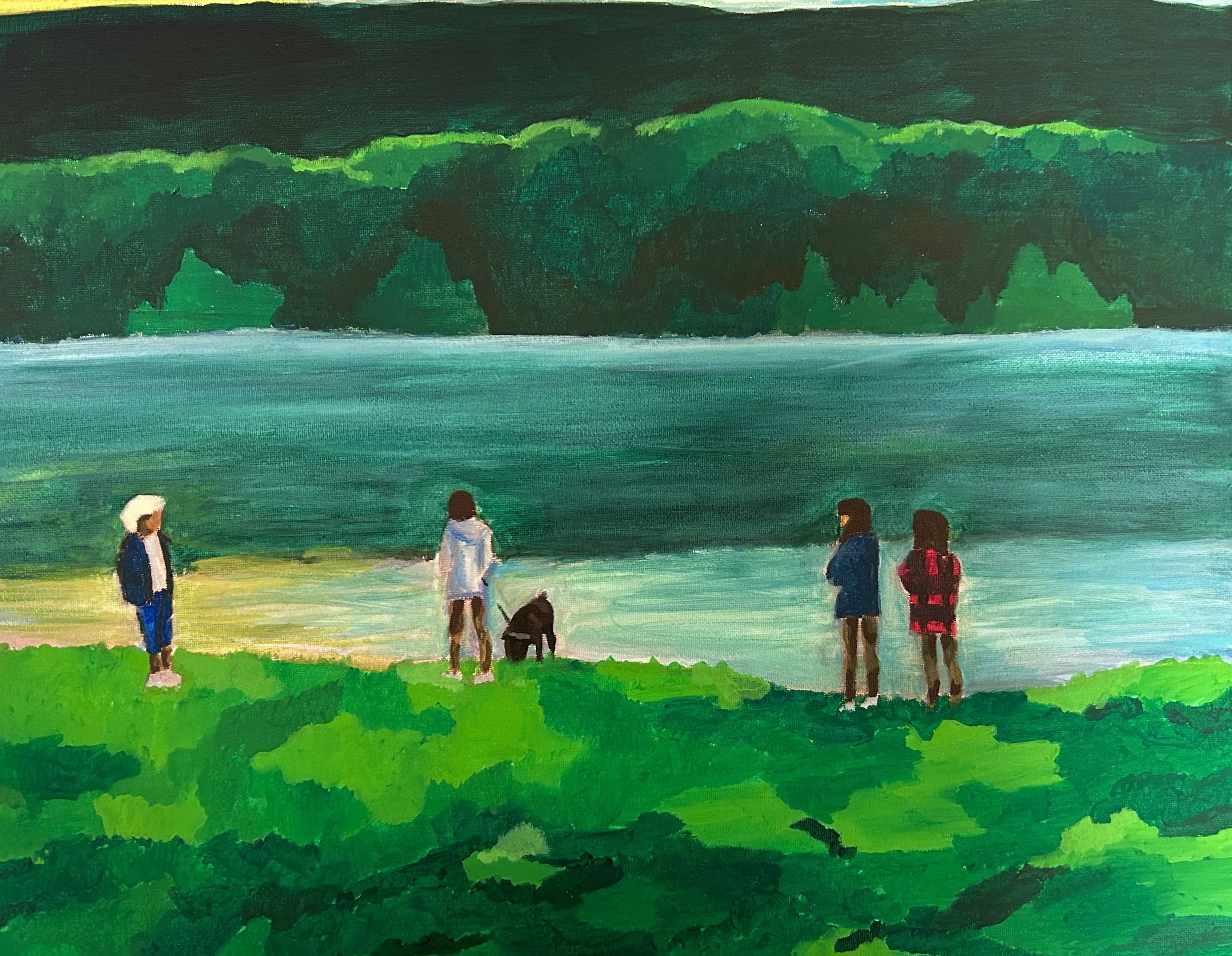 "Scotch Valley" 2024, 16x20inches, Acrylic Paint