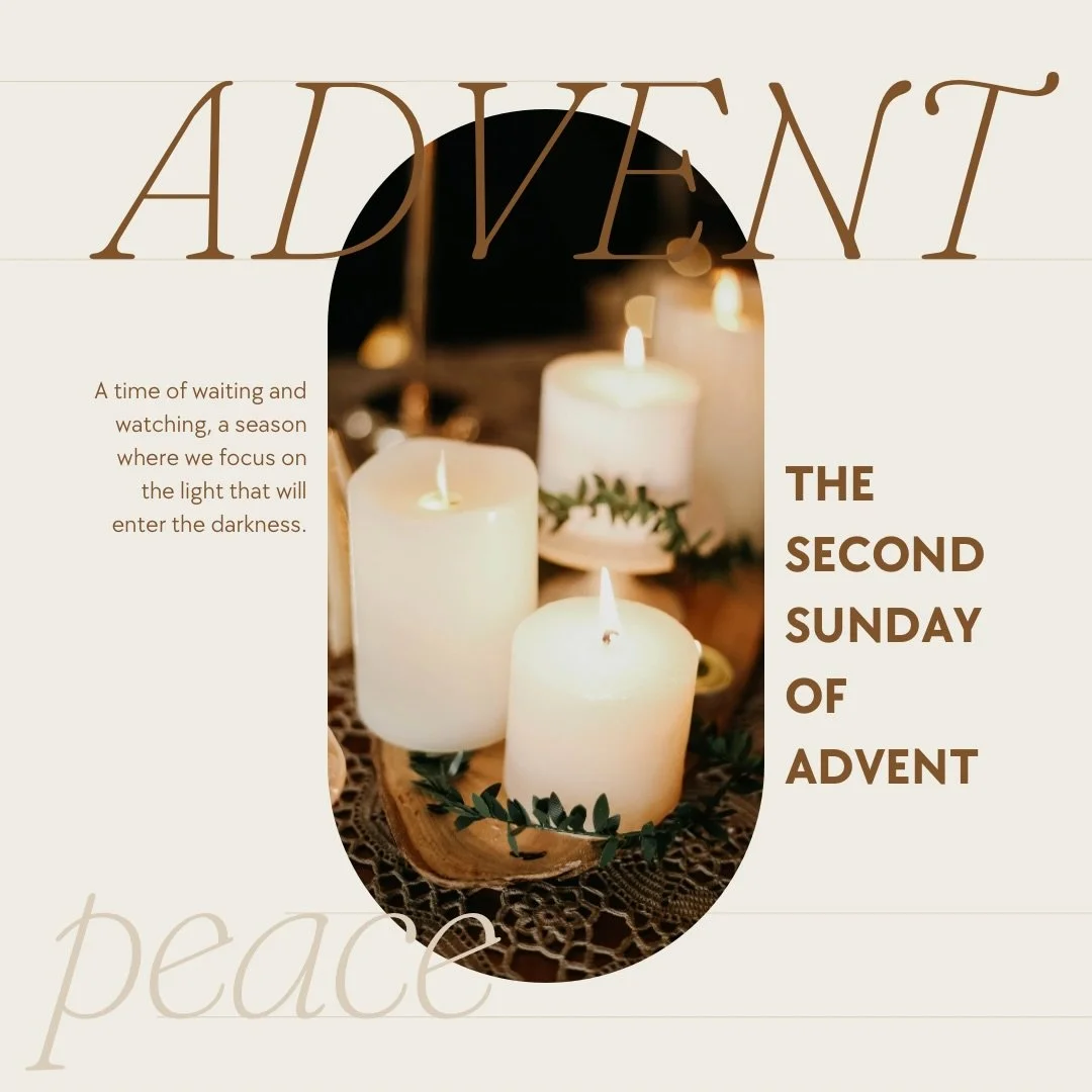 Today is the second Sunday of Advent! This week we focus on Mary &amp; Joseph's journey to Bethlehem, reflecting on peace and preparation of the heart for the life of Christ's coming.
