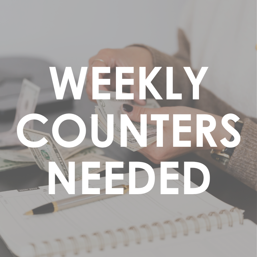 Weekly Counters Needed