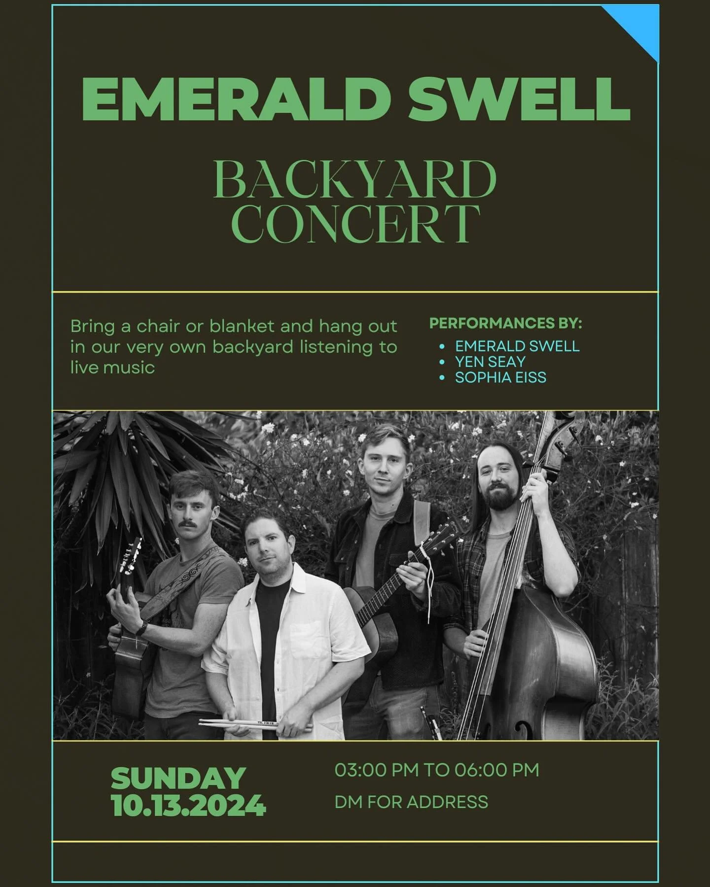 Playing a show next Sunday! We&rsquo;ve got lots of new songs and a new lineup with Andrew on drums and Zach on guitar. Gonna be fun! Come join us and hang
