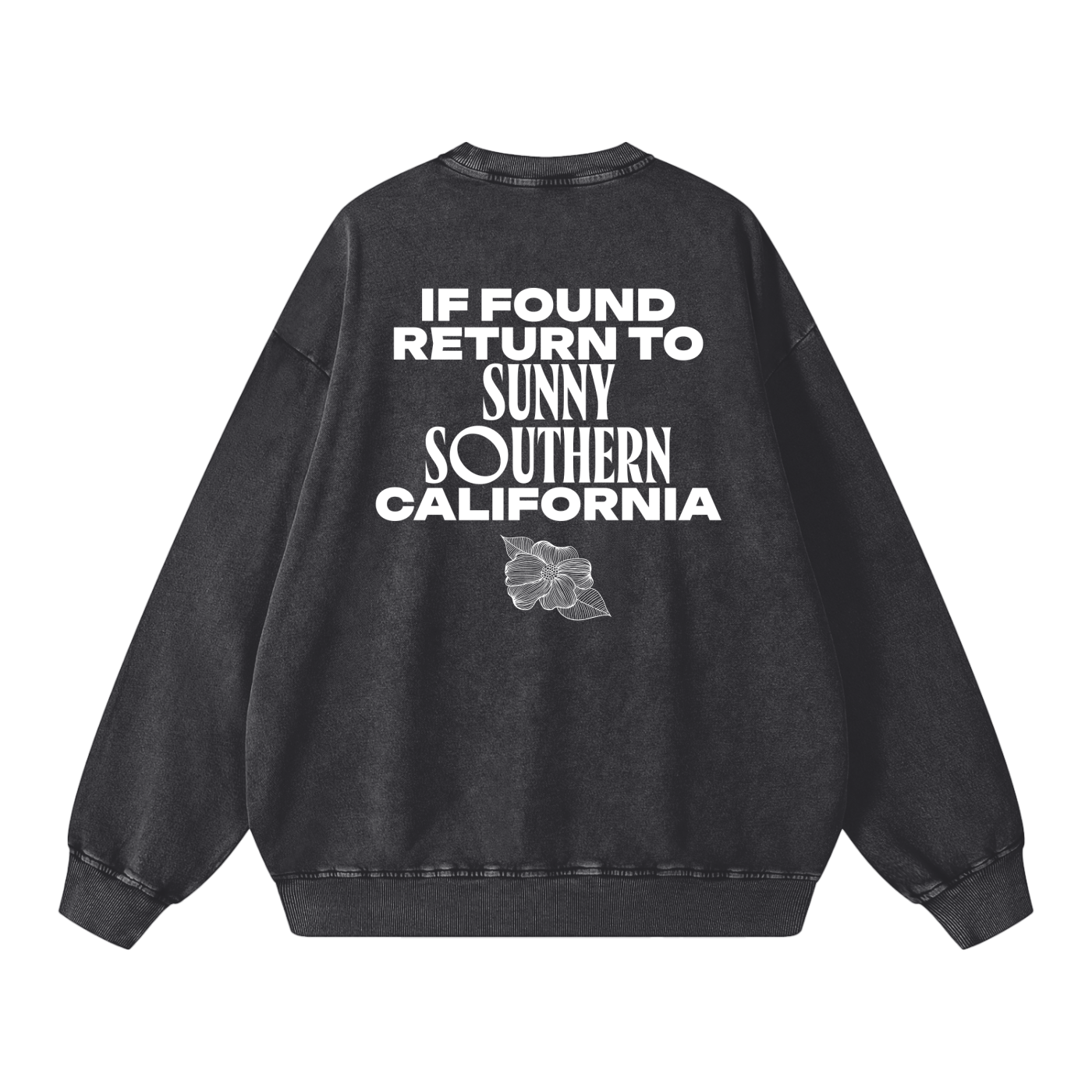 Return to SoCal Ebony Bloom Acid Wash Crew