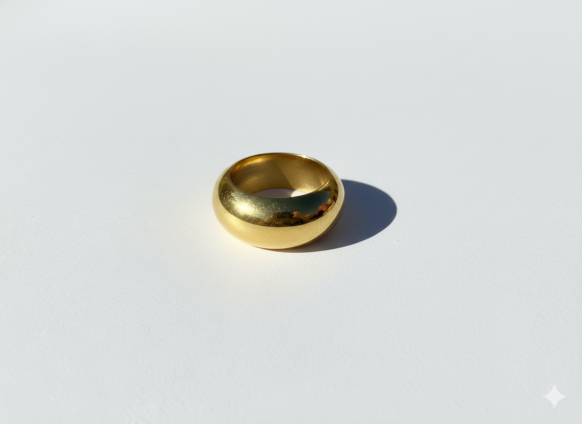 Cove - 14k Gold Dome Ring