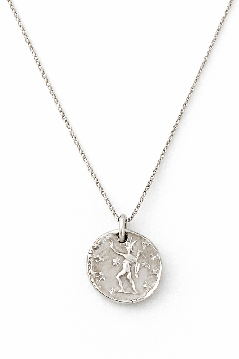 Invictus Sol - Sterling Silver Coin Necklace