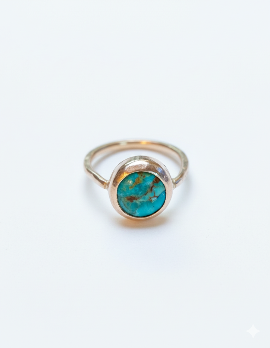 Tidepool - 14k Gold Turquoise Ring
