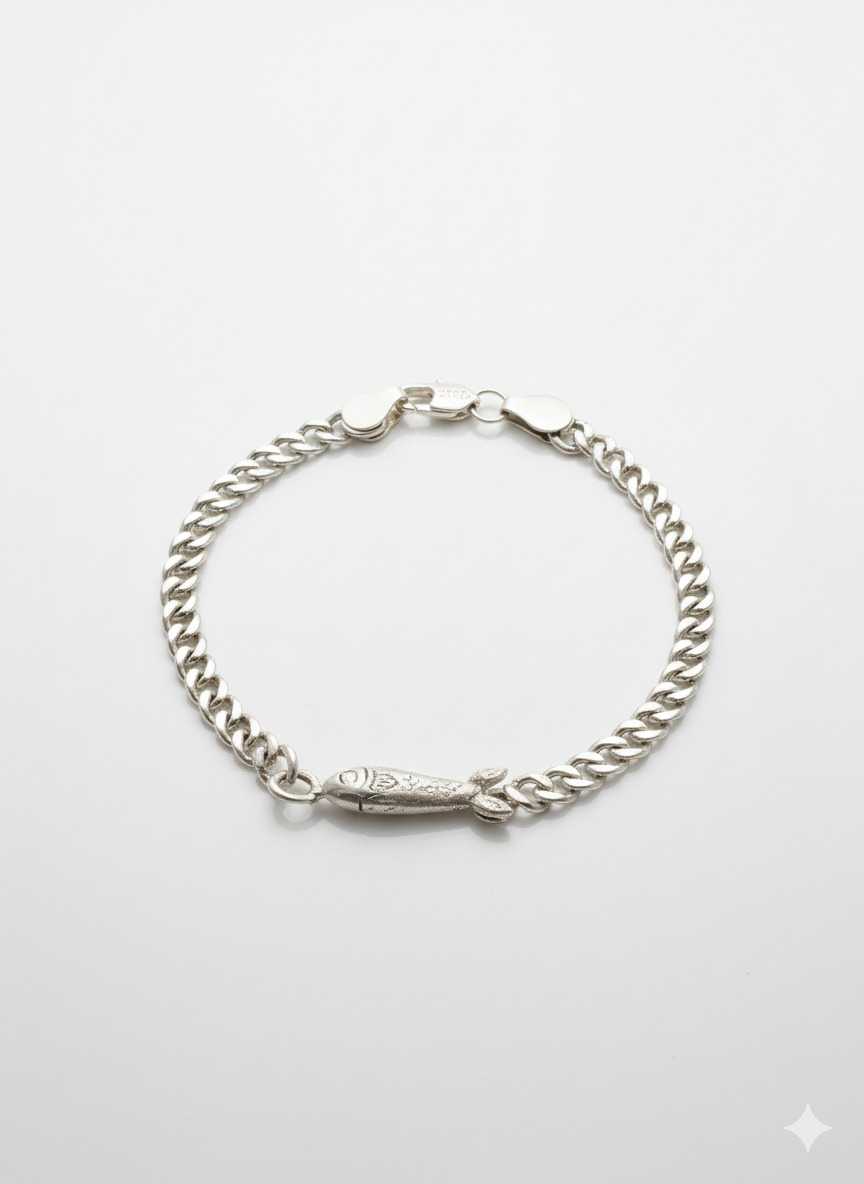 Costa Sardina - Sterling Silver Cuban Bracelet