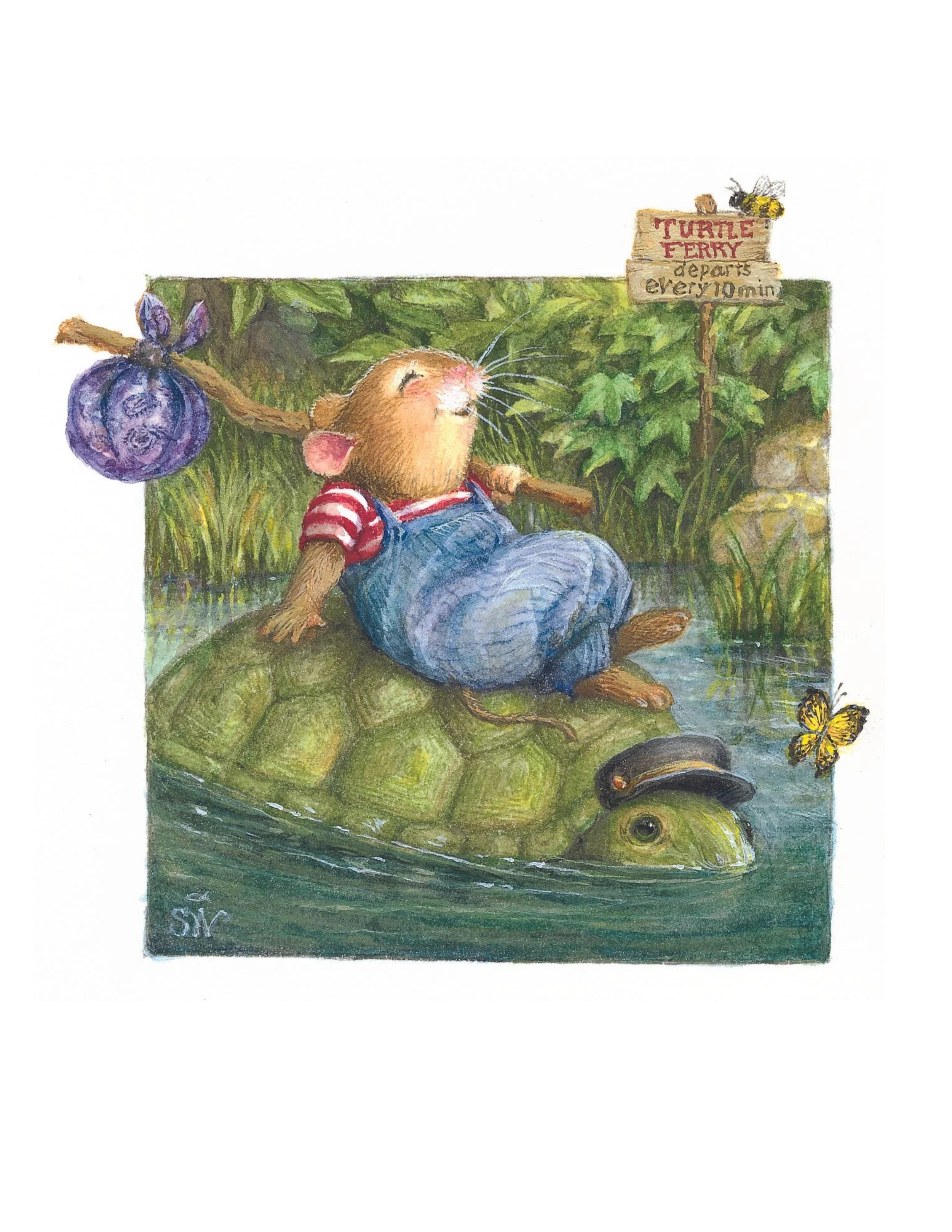Turtle Taxi Water Vertical (4.25 x 5.5 in).png