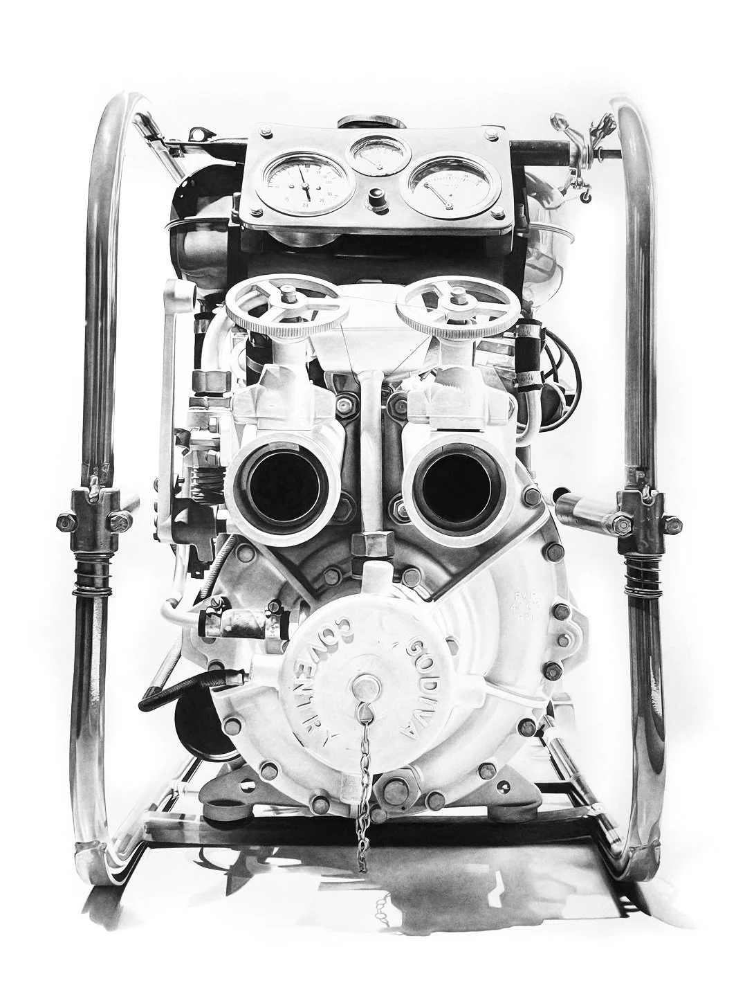 BEAST III
2025
Charcoal drawing on paper, mounted on an Alu-Dibond panel, in a shadow-gap frame
200x150 cm