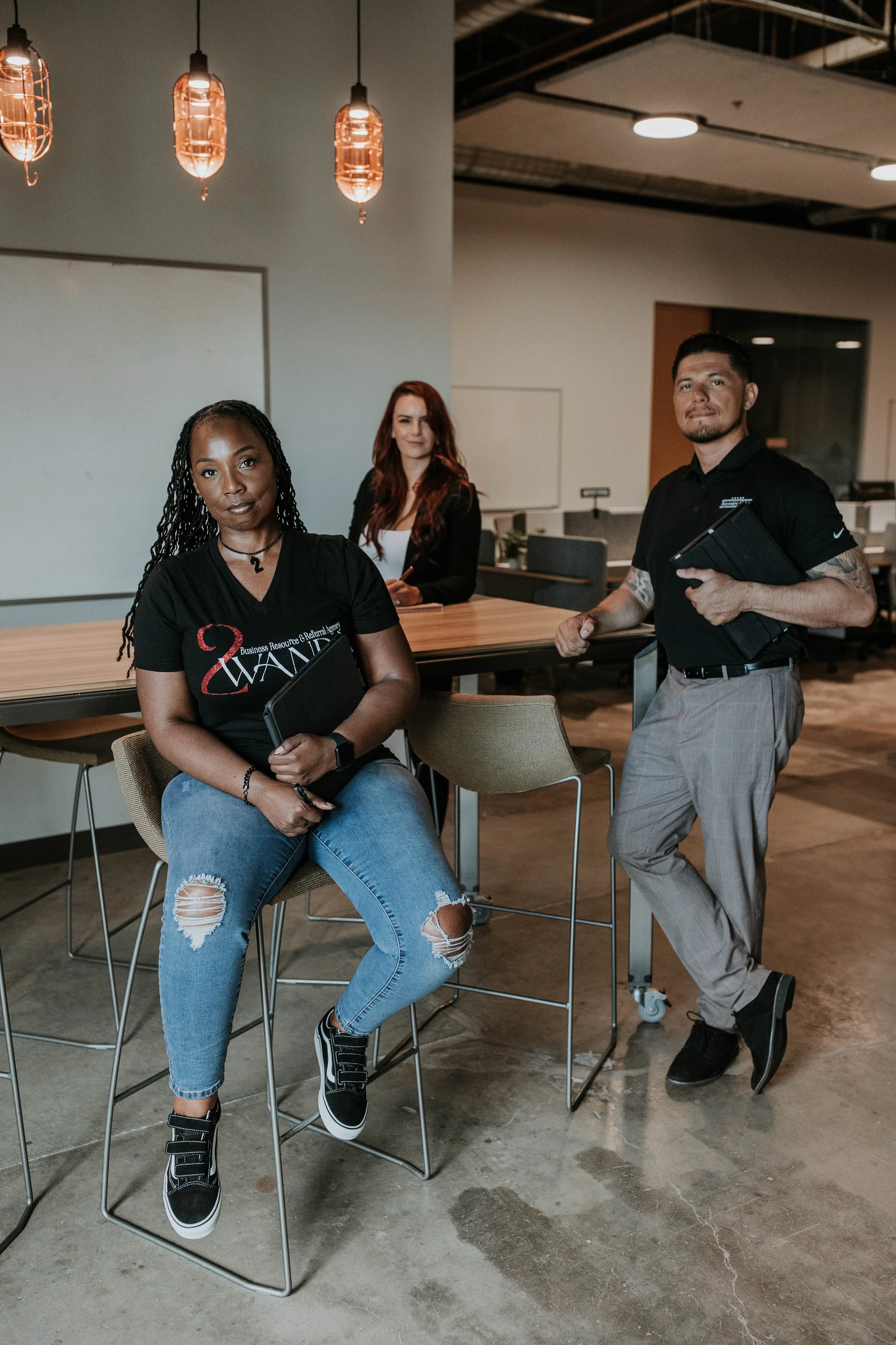 Towanda Carrigan with corporate partners representing collaboration, leadership, and strategic partnerships through the 2Wanda Community Foundation