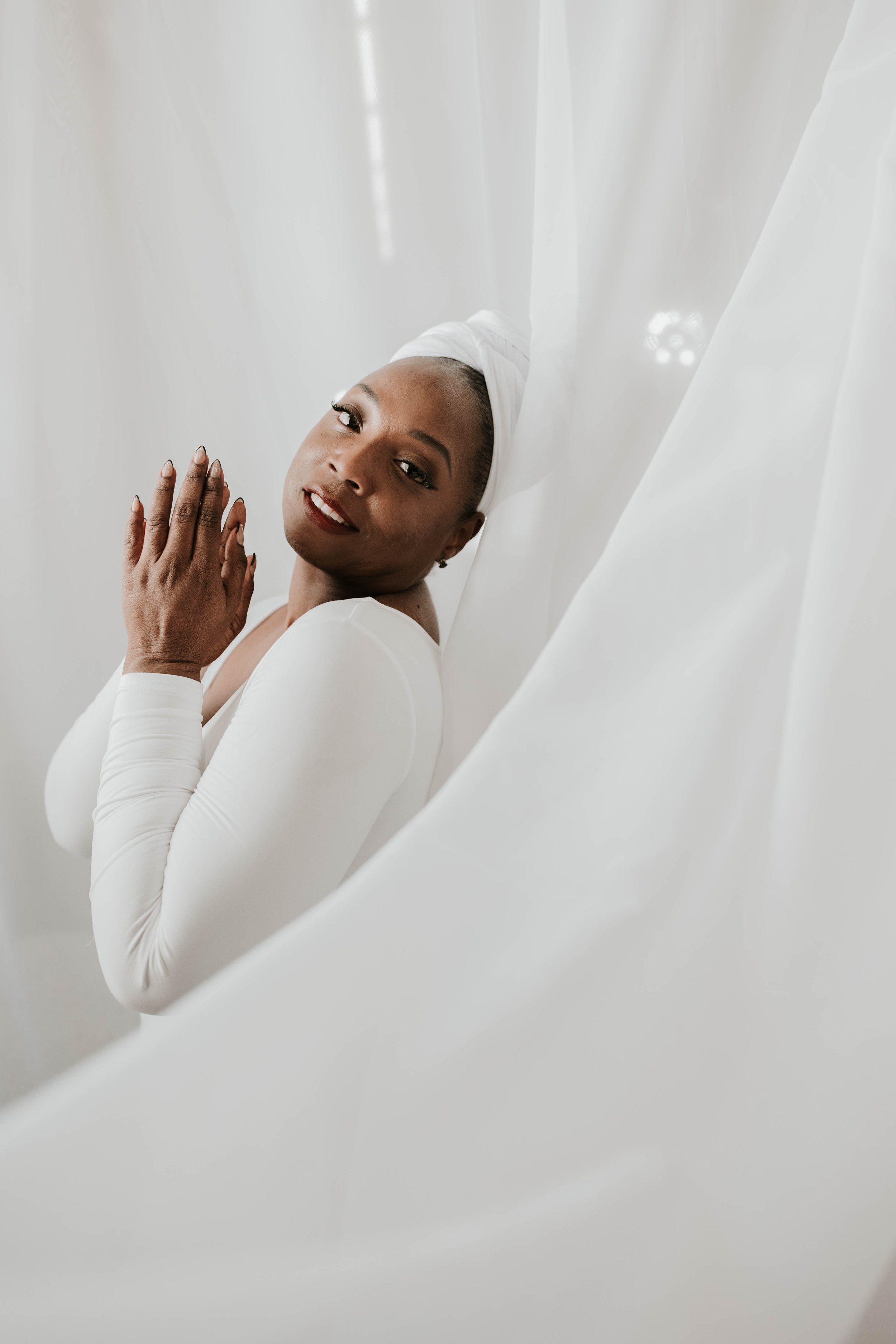 Towanda Carrigan in a serene portrait representing alignment, self-awareness, and purpose-driven leadership through the 2Wanda Community Foundation