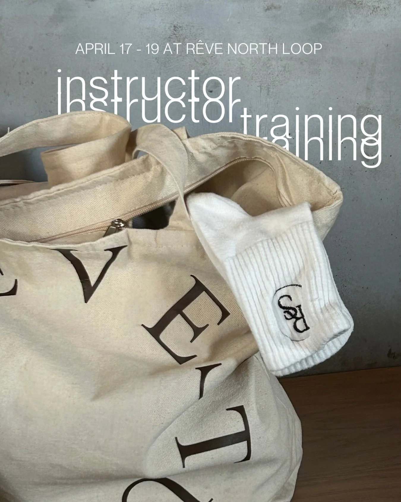 Join us for our spring instructor training, hosted at our R&ecirc;ve North Loop studio from April 17-19.

Click the link in bio and fill out our Join The Team form for more info.