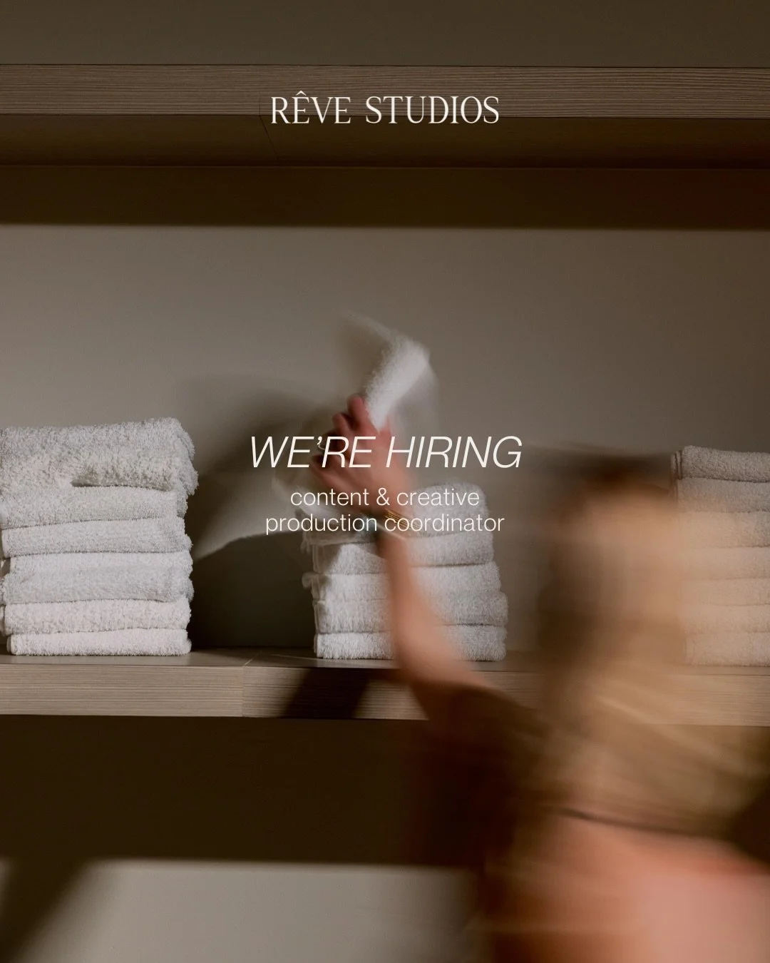 Our brand team is expanding. 🪄 We&rsquo;re hiring a Content &amp; Creative Production Coordinator to join our team!
&nbsp;
You&rsquo;ll help bring the stories, campaigns, shoots, events, and moments that shape the R&ecirc;ve brand to life through ha