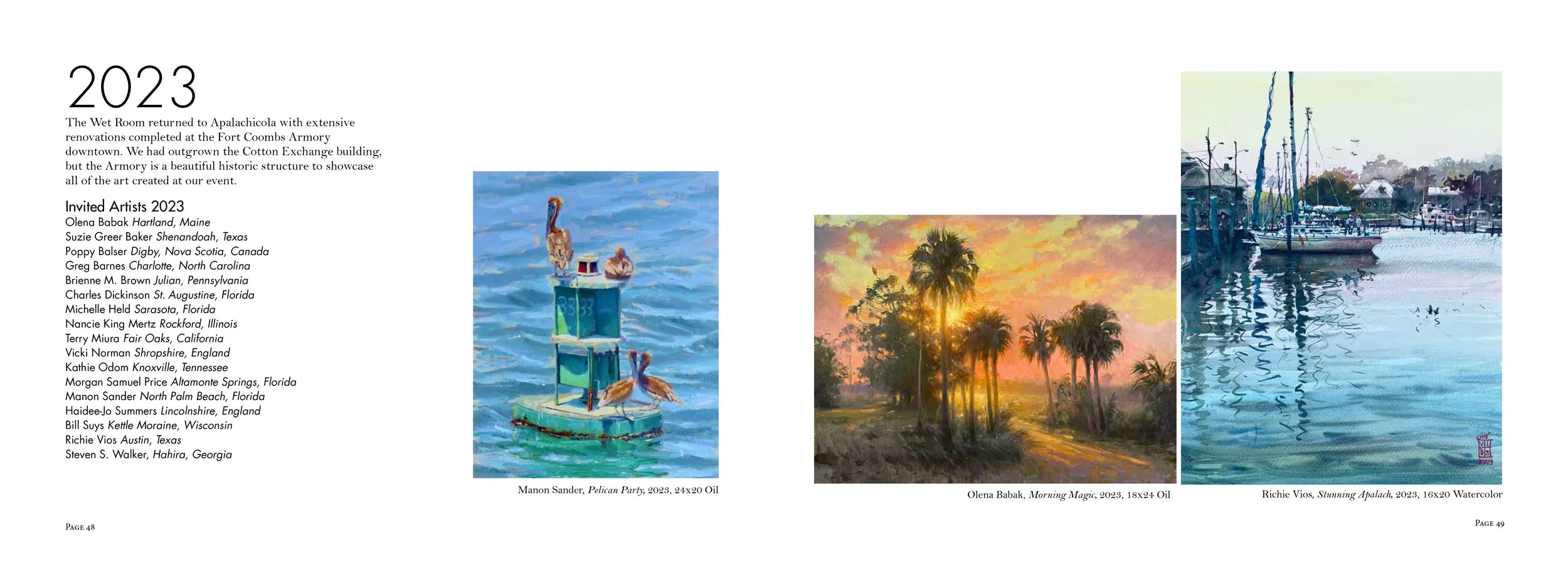 Forgotten Coast Plein Air page 48 and 49.jpg