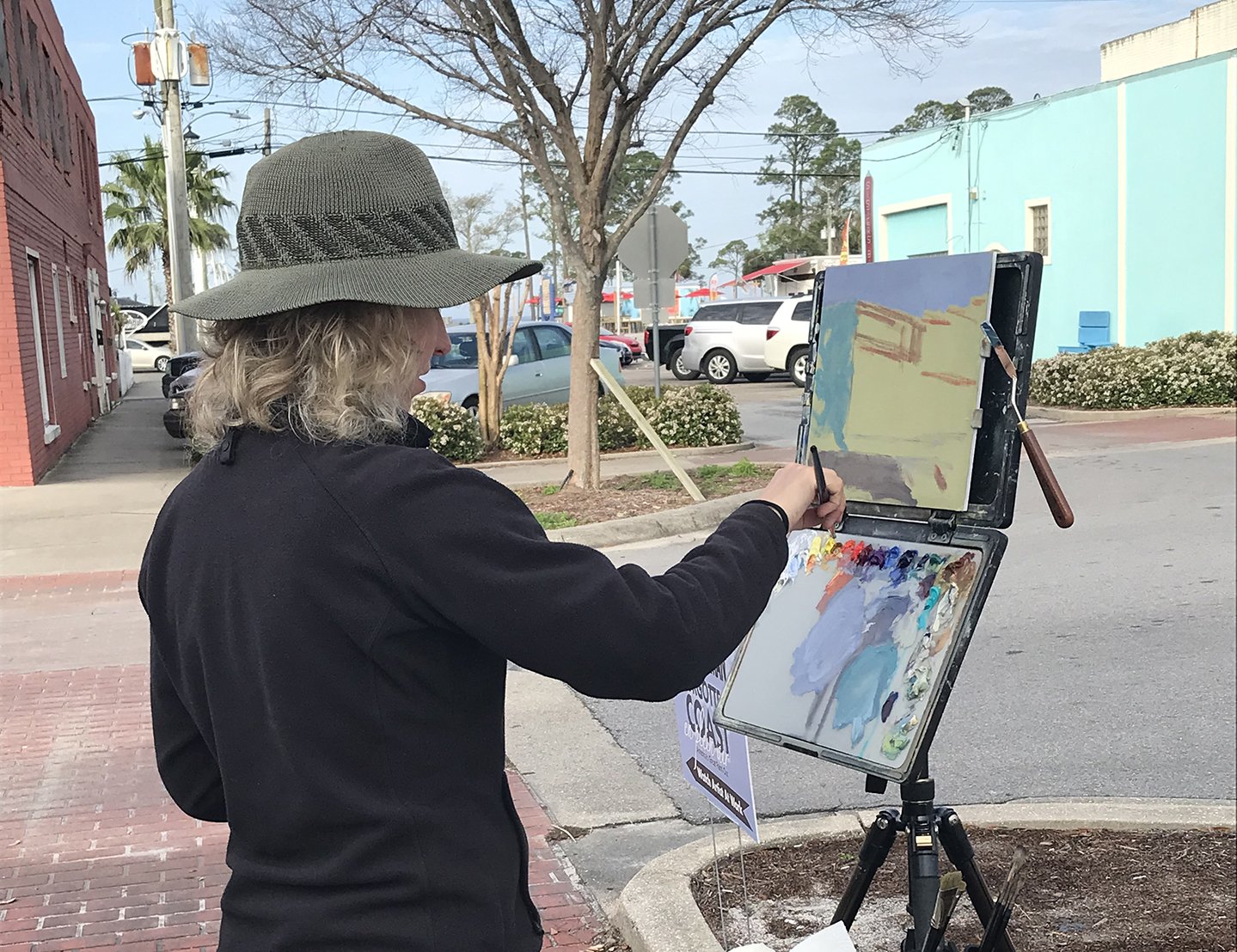 Reid Avenue Streetscapes Artist Demonstrations