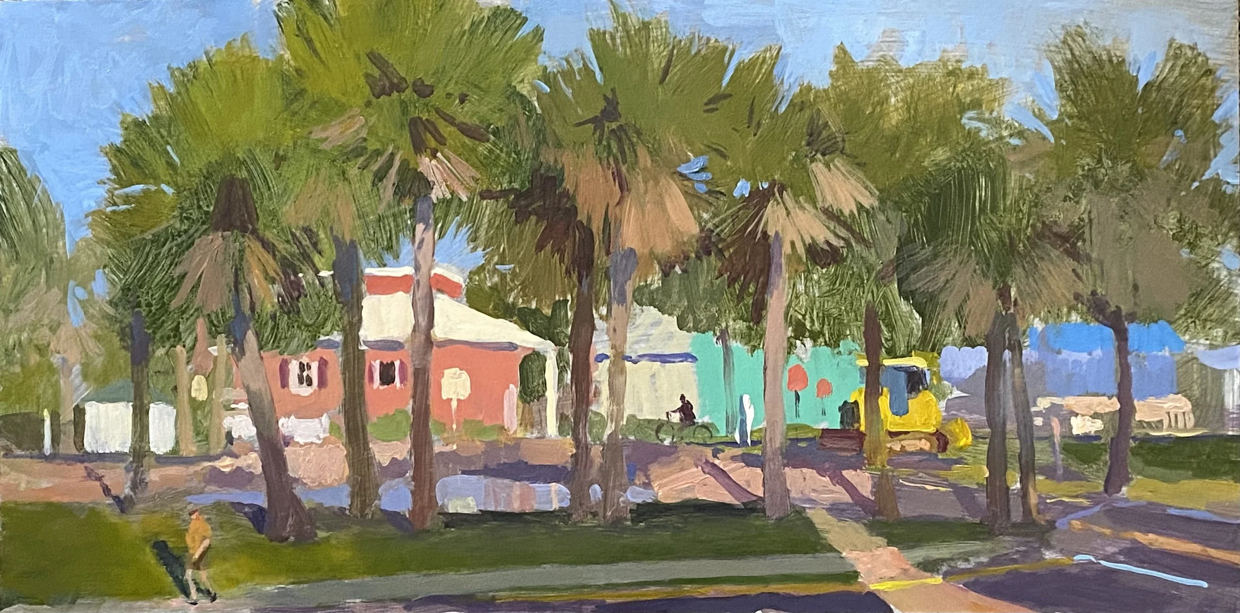 Somewhere Near the Piggly Wiggly -- Joe Gyurcsak -- 12x 24-- acrylic