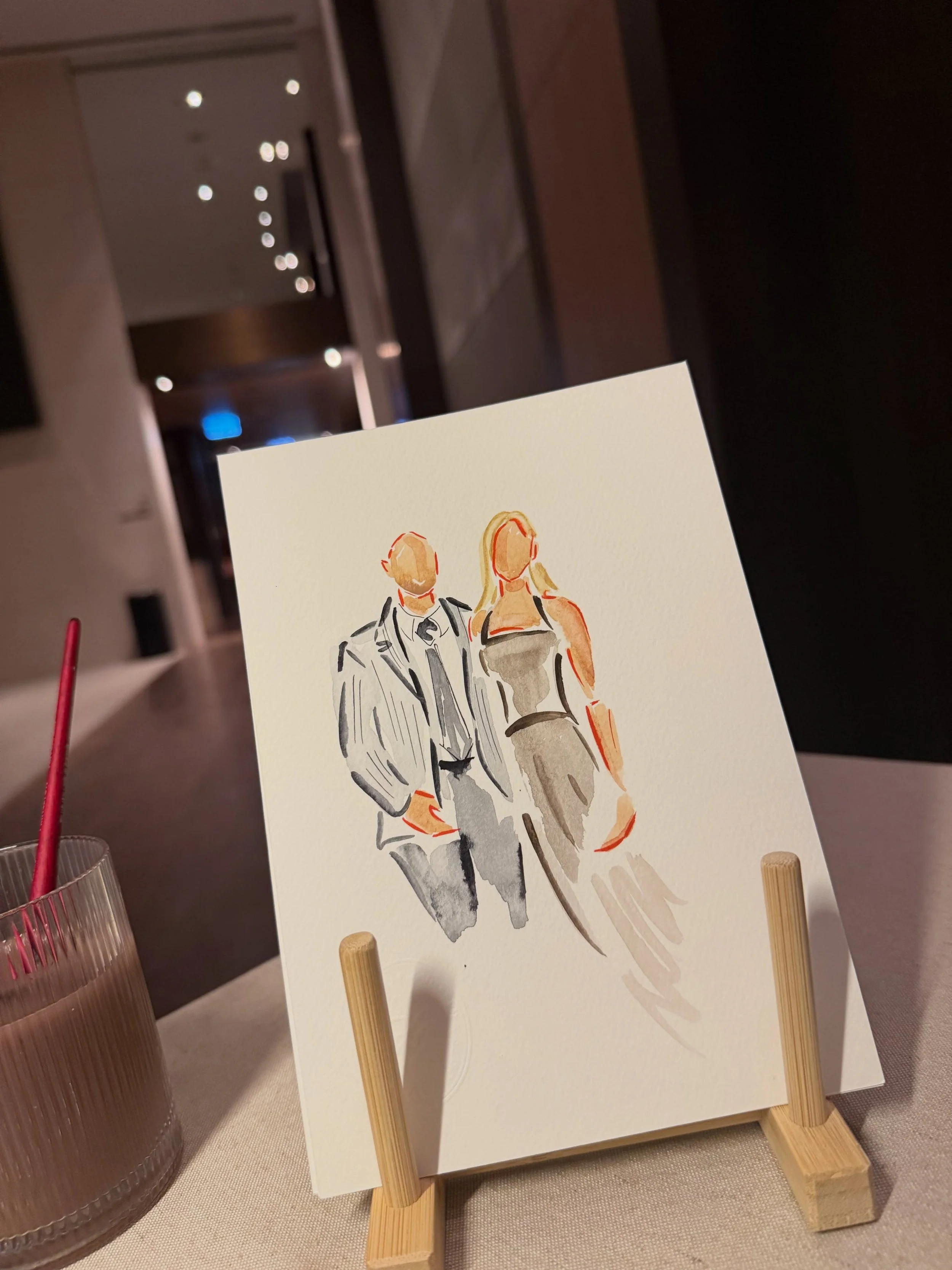 Chantelle &amp; Joseph, what an amazing finishing touch their embosser was!🎨

#weddingillustratorperth #perthweddings #liveartistperth #livepainterperth #perthweddingvendors