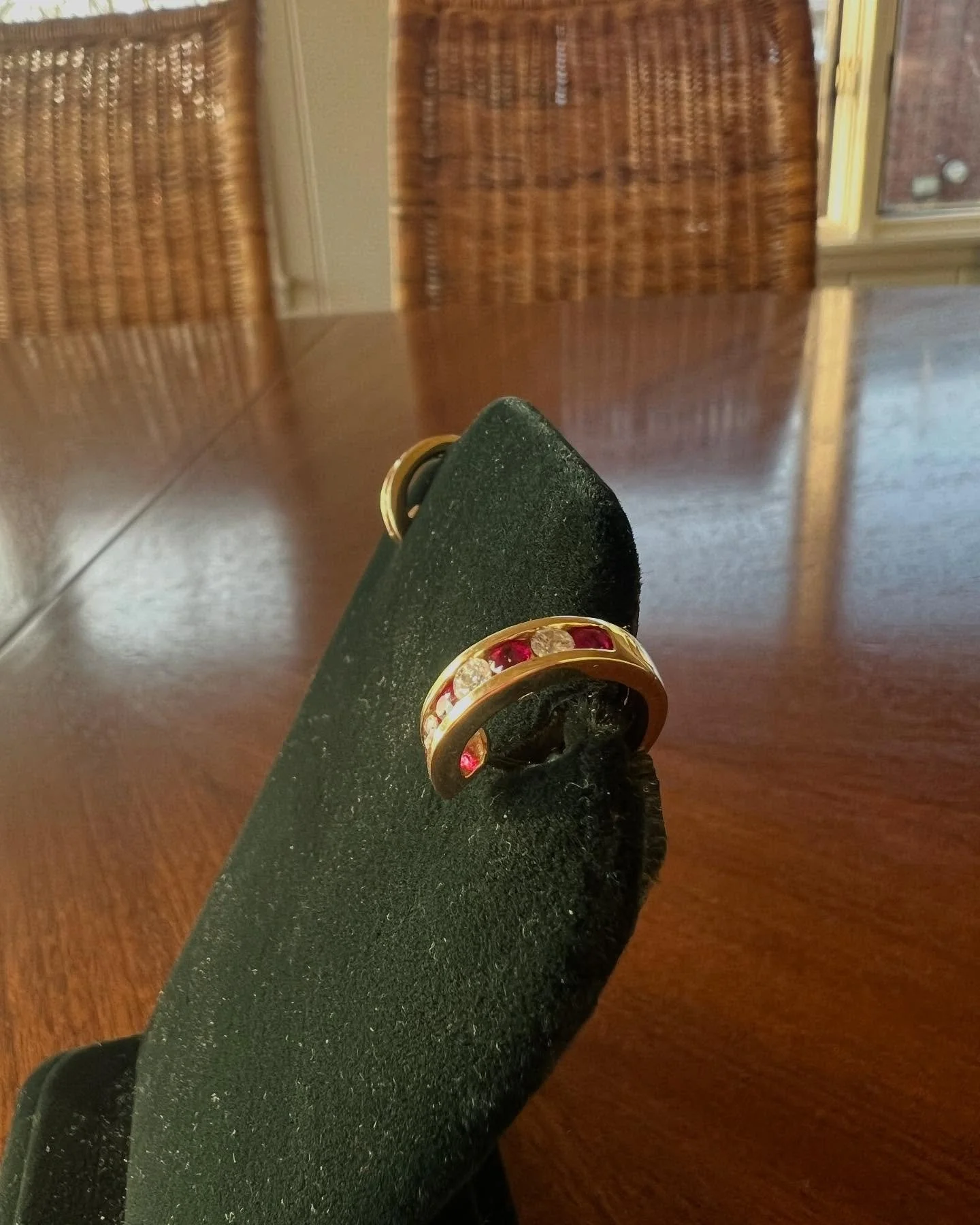 💎 Effortless Elegance, Day &amp; Night 💎

Today&rsquo;s featured auction piece: Ruby and diamond cuff hoop earrings&mdash;designed for comfort and style. These delicate huggie hoops in white gold feature vibrant rubies and sparkling diamonds, makin