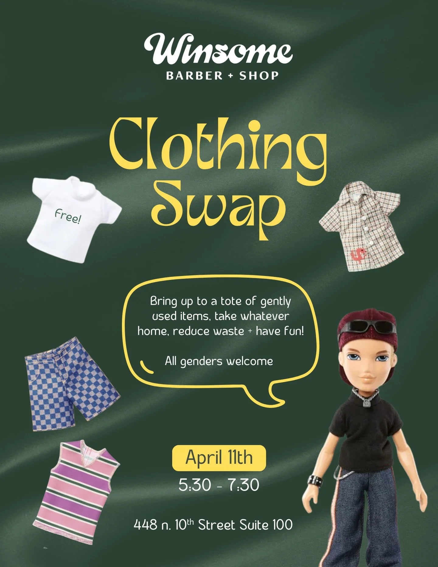 We understand that things are getting expensive out there&hellip; so Winsome is organizing our first clothing swap!!! Bring a tote of gently used clothing &amp; take home a tote full of different gently used threads. No money required. Taking shoes a