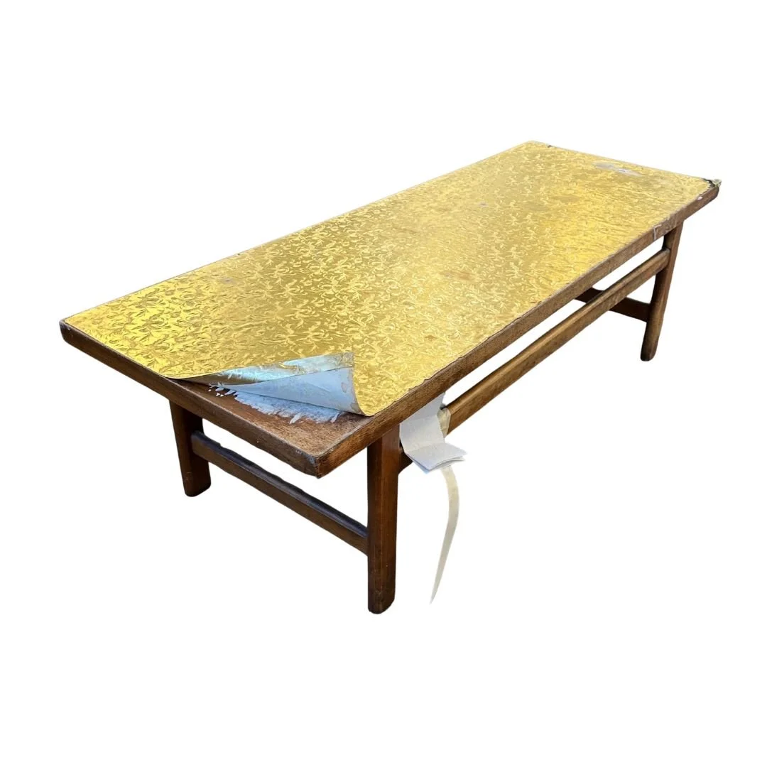 before photo of coffee table