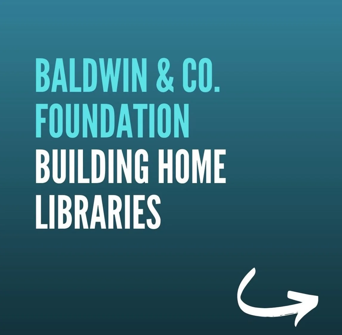 Baldwin & Co. supports learning beyond school. A home library allows children to explore topics an interest beyond school curriculum.