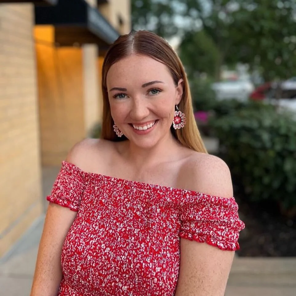 Our sunflower earrings beautifully worn by @lizfromiowa