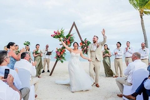 Nothing sweeter than getting married to your best friend in paradise 🌴

Congrats to Emily + her hubby! #SBBride 🤍

Vendors: 
@secretscapcana 
@beachbumvacations 
CR Events
@vlady_flowers 
Encore Weddings 
Adventure photography 
@thepurepaintress 
@