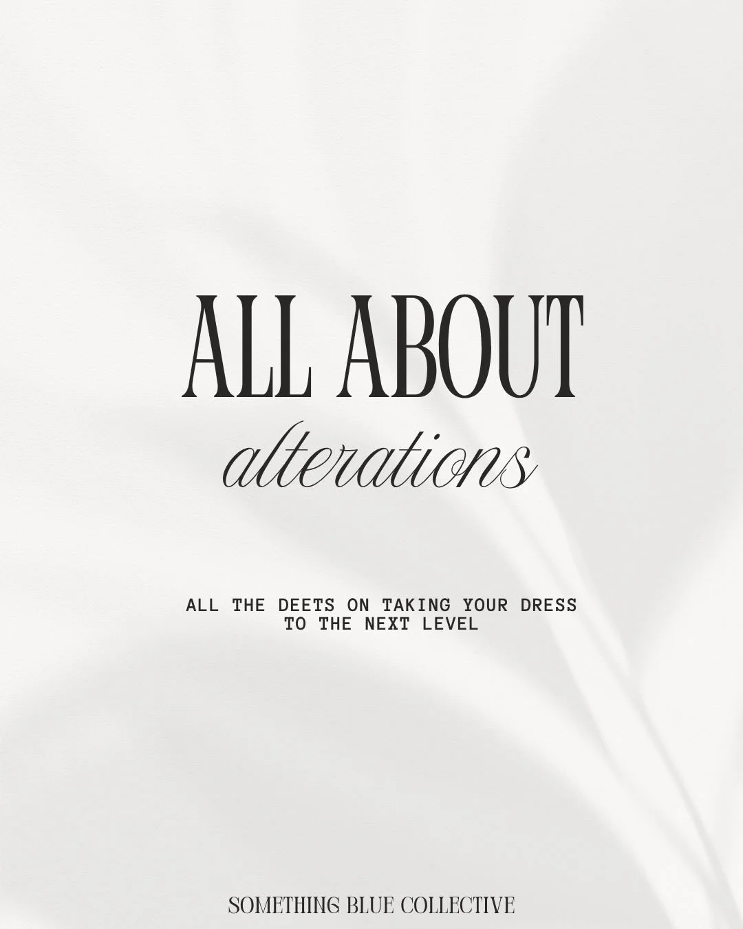 Let&rsquo;s talk ALTERATIONS! ✨🤍

Are you remembering to factor in alterations time when figuring out when to order your gown?? Read on for all the info on alts!

#somethingbluebridal #bridalalterations 

bride alterations &bull; wedding dress alter