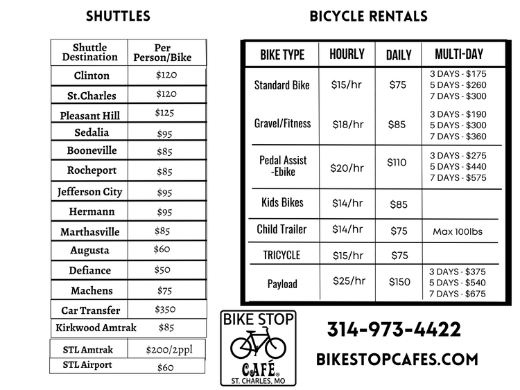 Shuttles, Rentals & Service | Explore & Book Today — Bike Stop Cafe