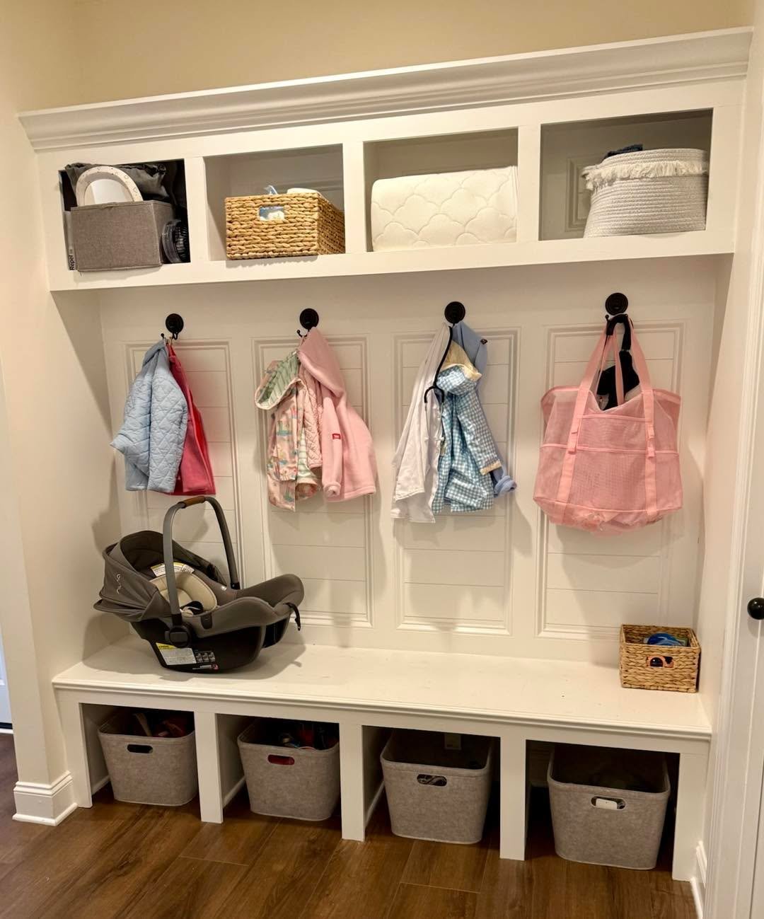 Even tiny coats and backpacks deserve a home! 🏡