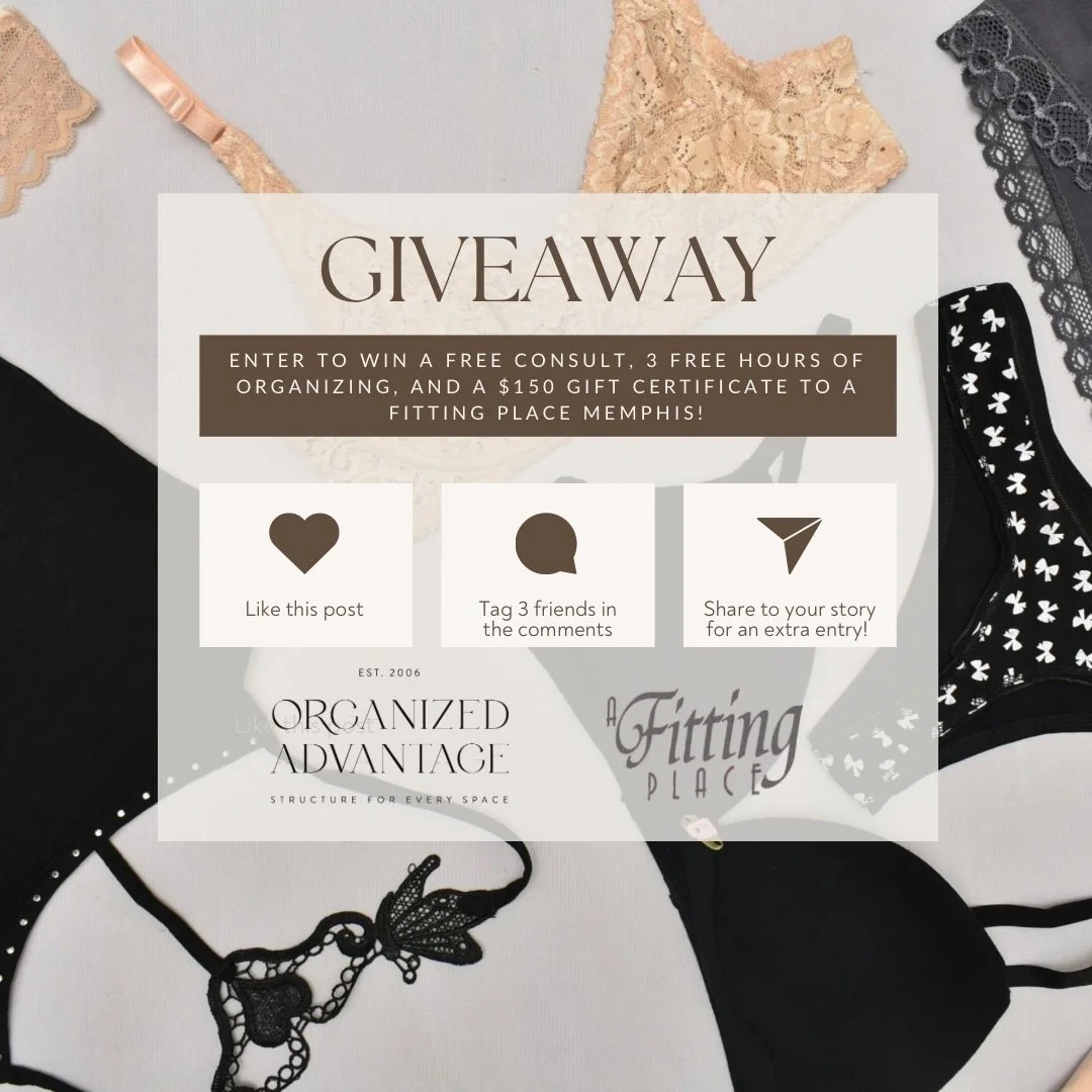 ✨3 WEEKS OF GIVING ✨
&nbsp;
Now through December 12, we will be partnering with local businesses to share fun prizes and spread holiday cheer! &hearts;️
&nbsp;
Next up- A Fitting Place! We had the joy of helping this local gem earlier this year, and 