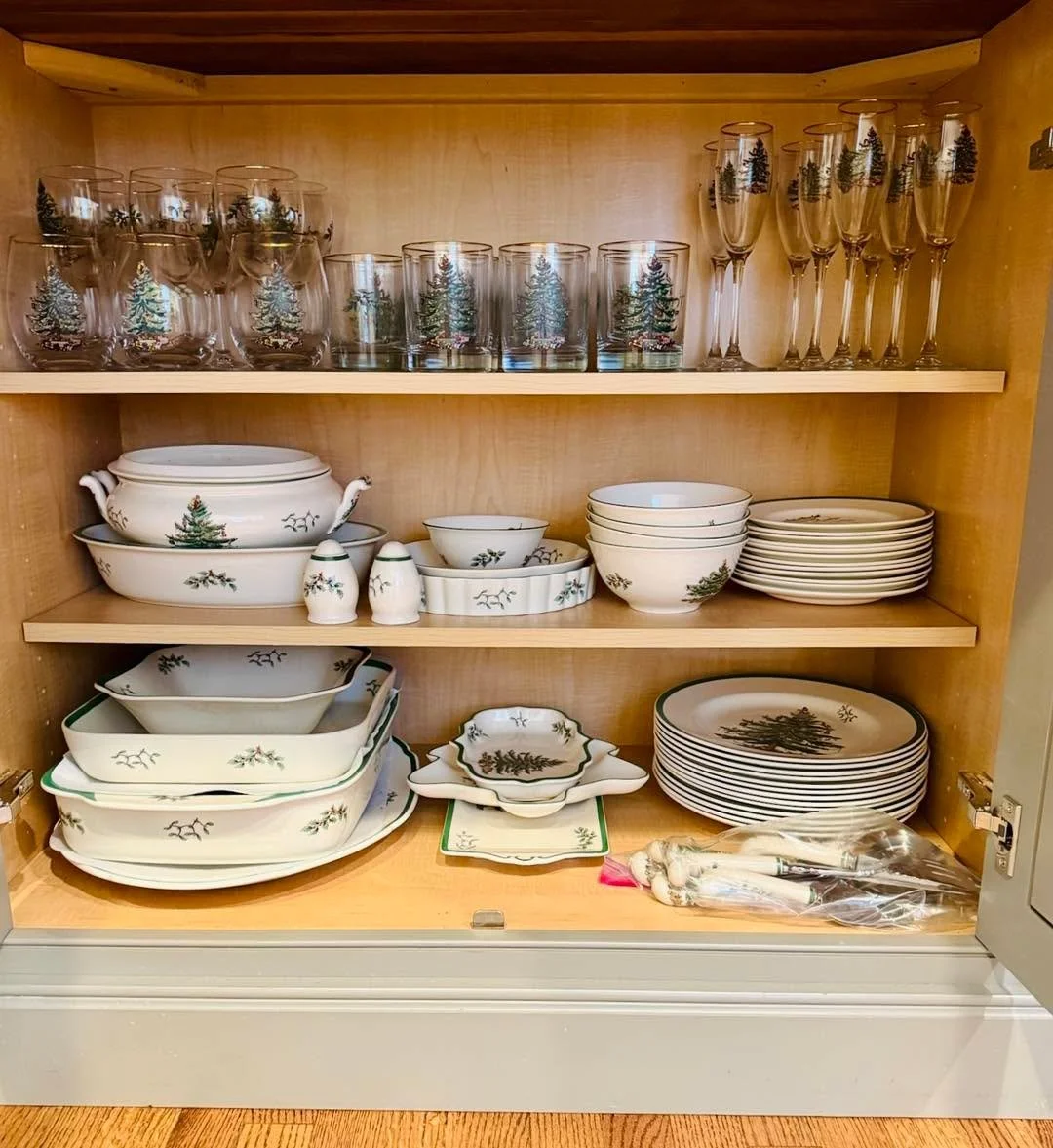 Tis the season for shared meals and special plates. We love creating spaces for special dishes, no matter how often they are used!