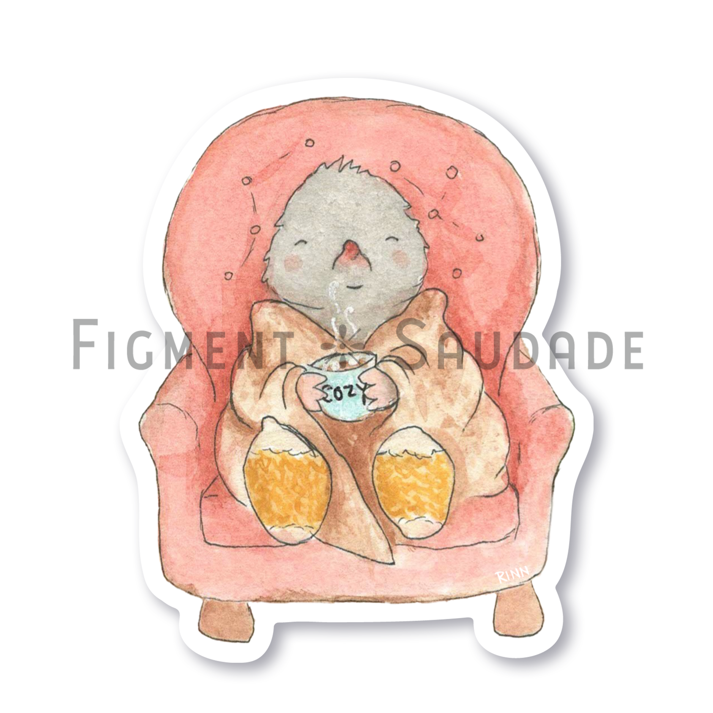 Vinyl Sticker - Cozy Mr. Mole