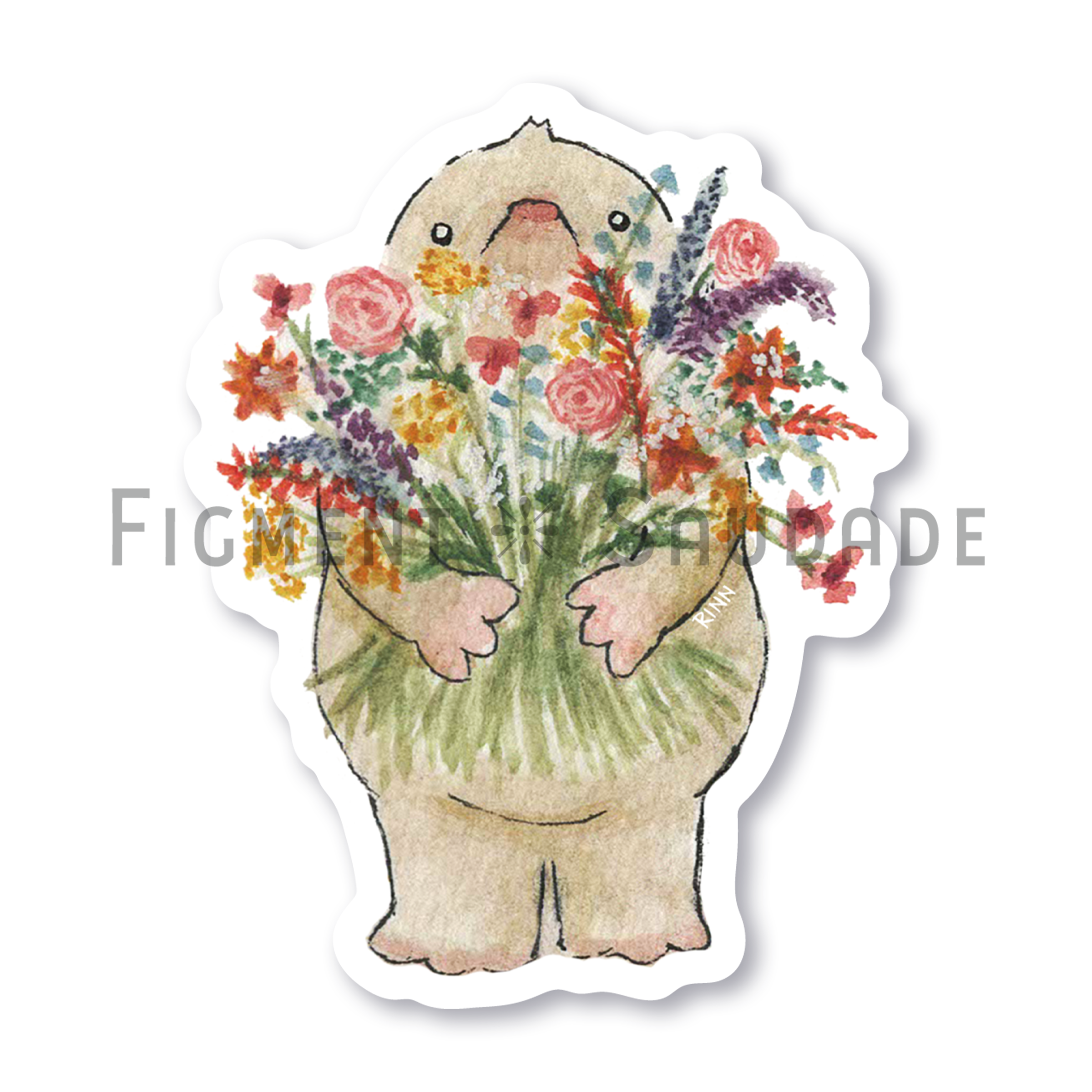 Vinyl Sticker - Mr. Mole's Flowers