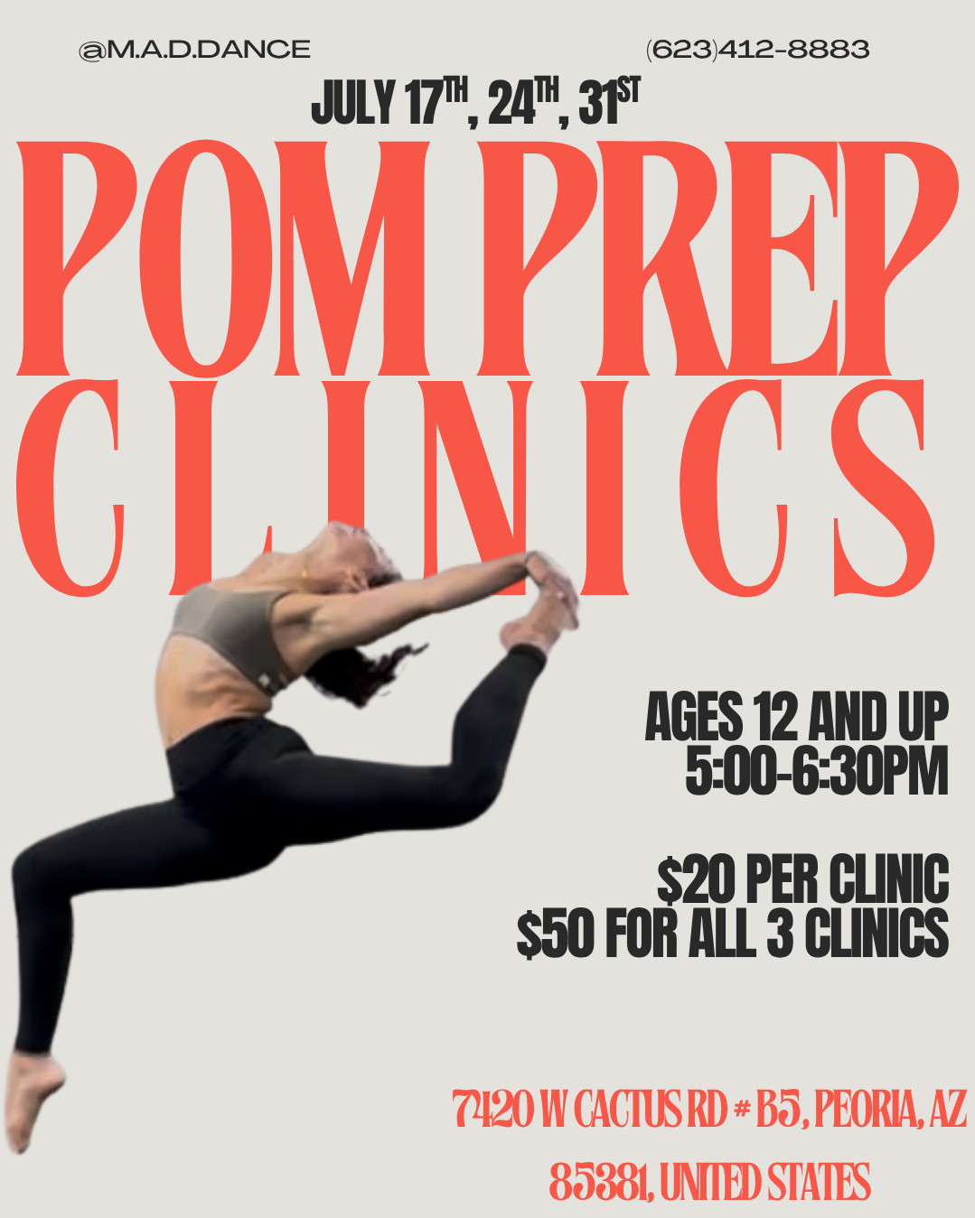 Pom Prep Clinics