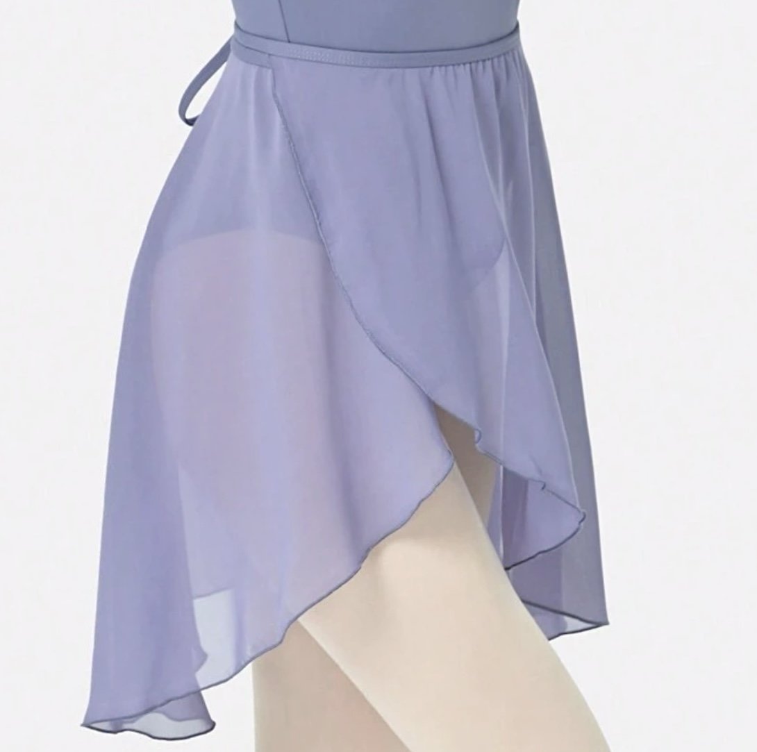 Skye Wrap Rehearsal Skirt in Violet